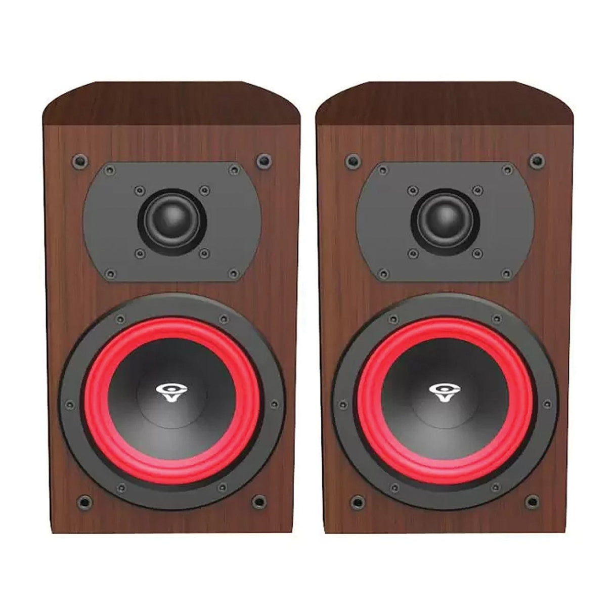 Cerwin-Vega LA Series 110-Watt-Peak LA14 Bookshelf Speaker Set, 2 Count, Espresso