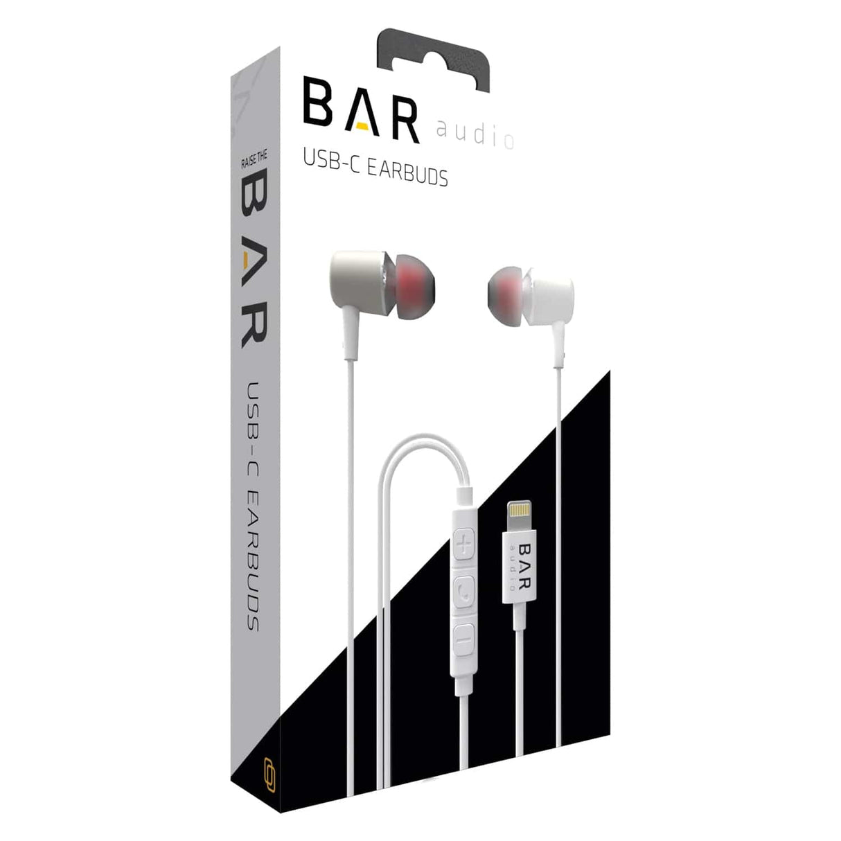 Cellhelmet Bar Audio Wired In-Ear Earbuds with In-Line Mic/Remote and MFi Lightning Connector for iPhone