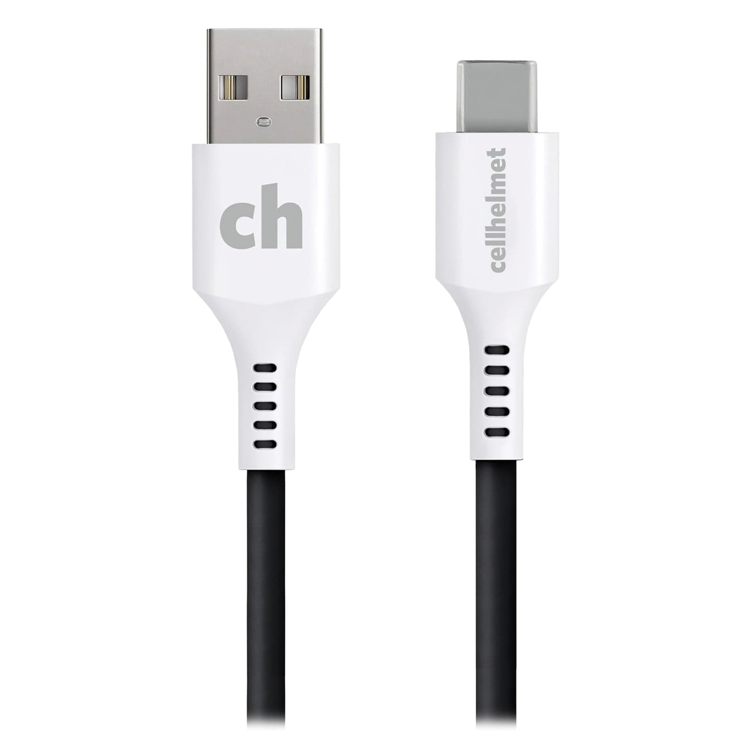 Cellhelmet Charge and Sync USB-C to USB-A Round Cable, 6 Ft.