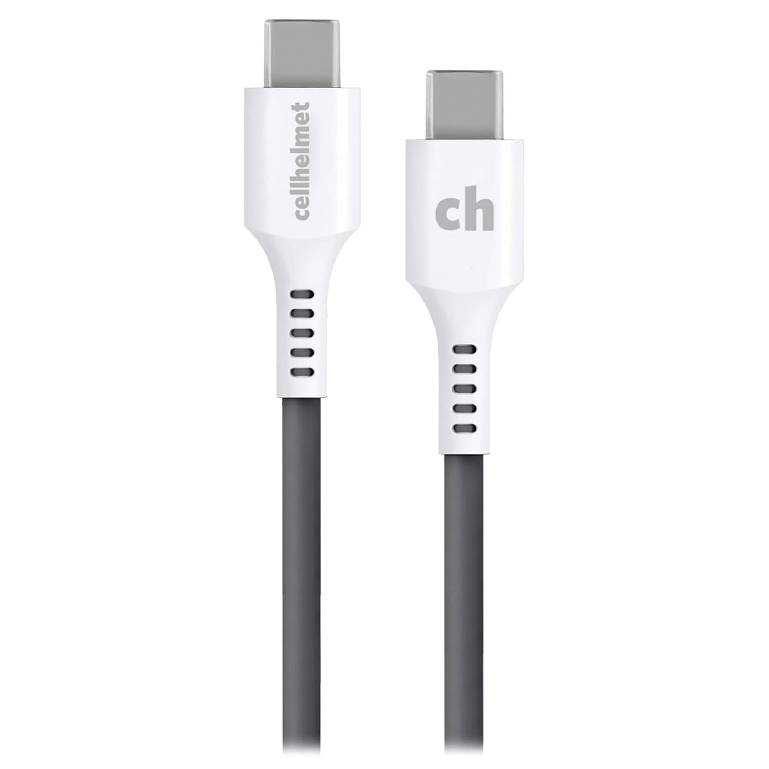 Cellhelmet Charge and Sync USB-C to USB-C Round Cable, 10 Ft.