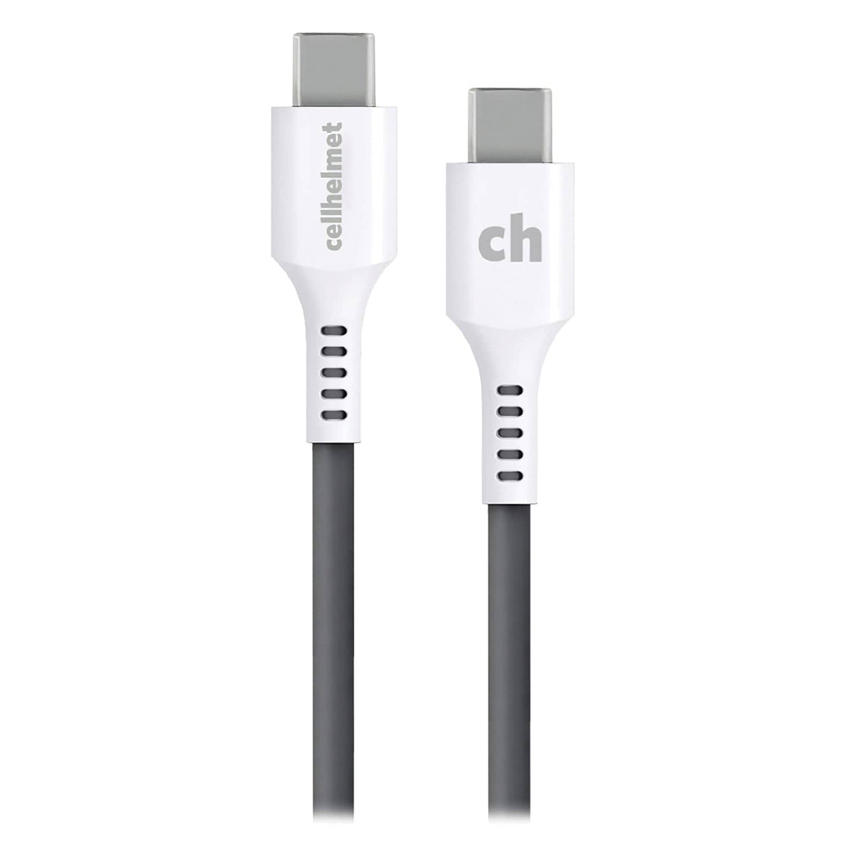 Cellhelmet USB-C to USB-C 6-Ft. Charge and Sync Round Cable, for Smartphones and Tablets, 6 Ft.