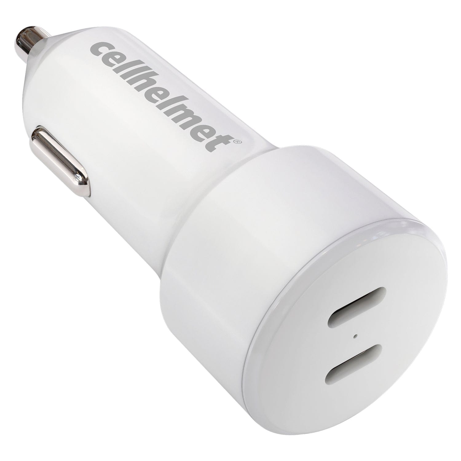 Cellhelmet 20-Watt Dual-Port USB-C Power Delivery Car Charger, for Smartphones and Tablets