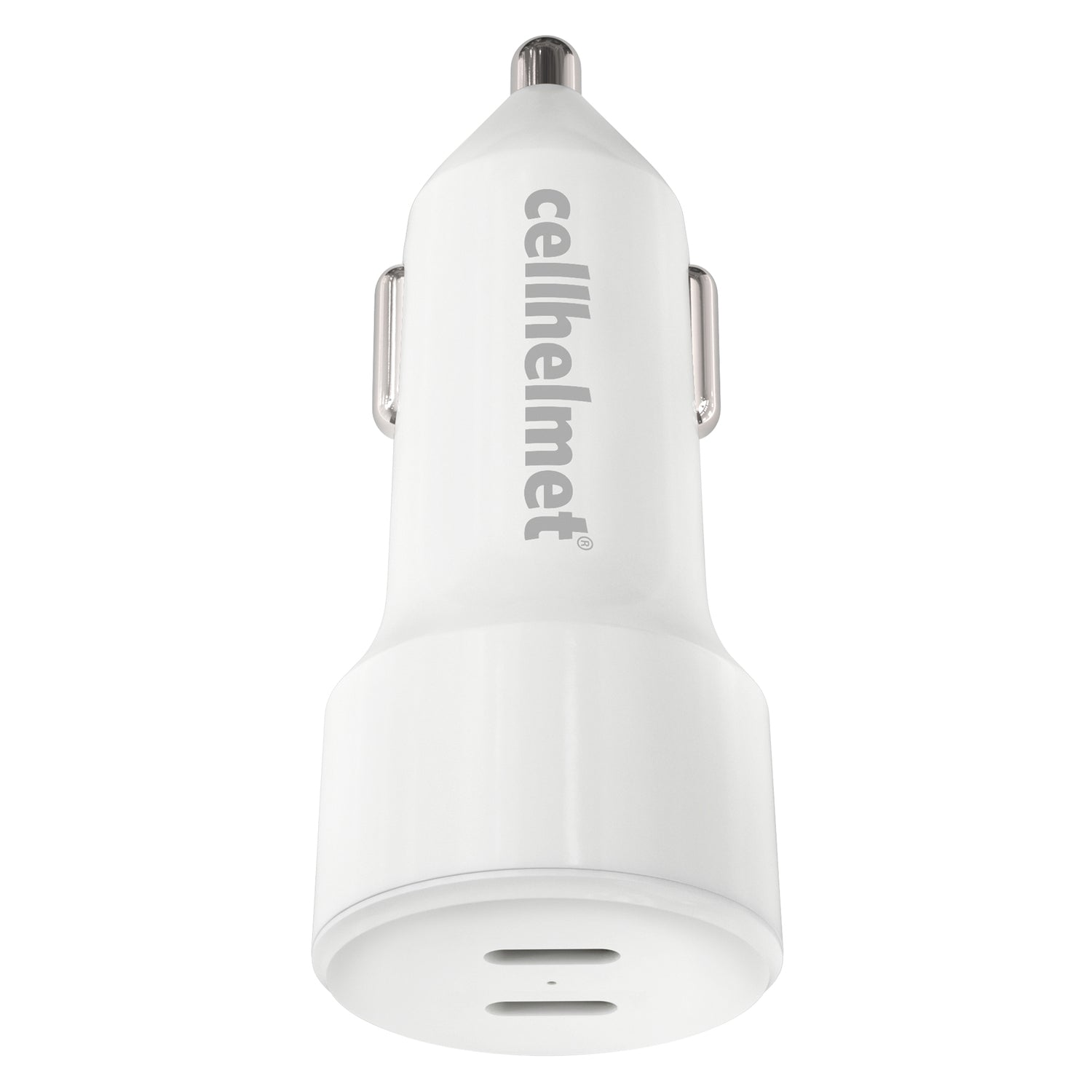 Cellhelmet 20-Watt Dual-Port USB-C Power Delivery Car Charger, for Smartphones and Tablets