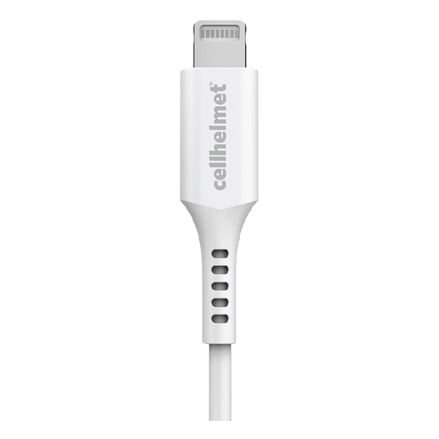 Cellhelmet Charge and Sync USB-C to Lightning Round Cable, 3 Ft.