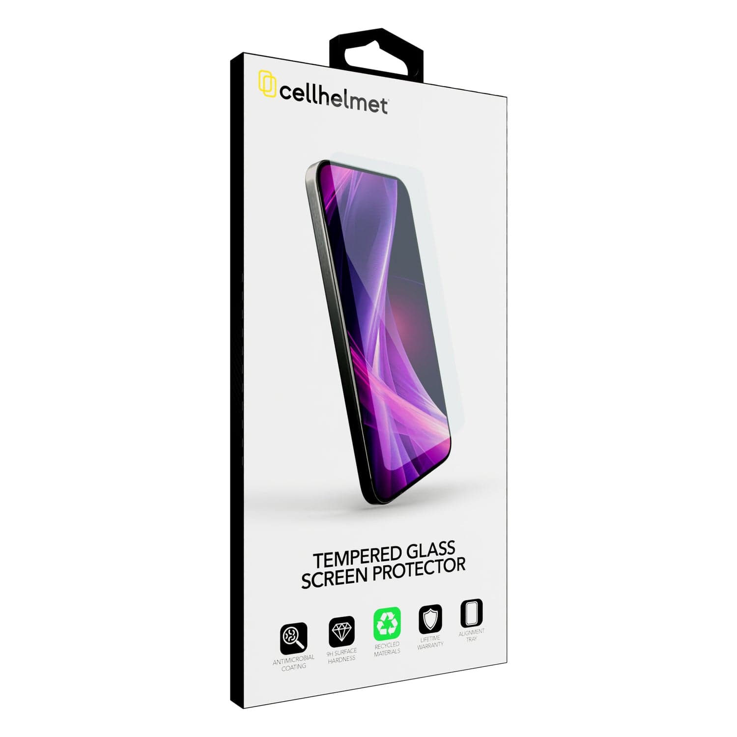 Cellhelmet Tempered Glass Screen Protector with Alignment Tray, iPhone 17 Air