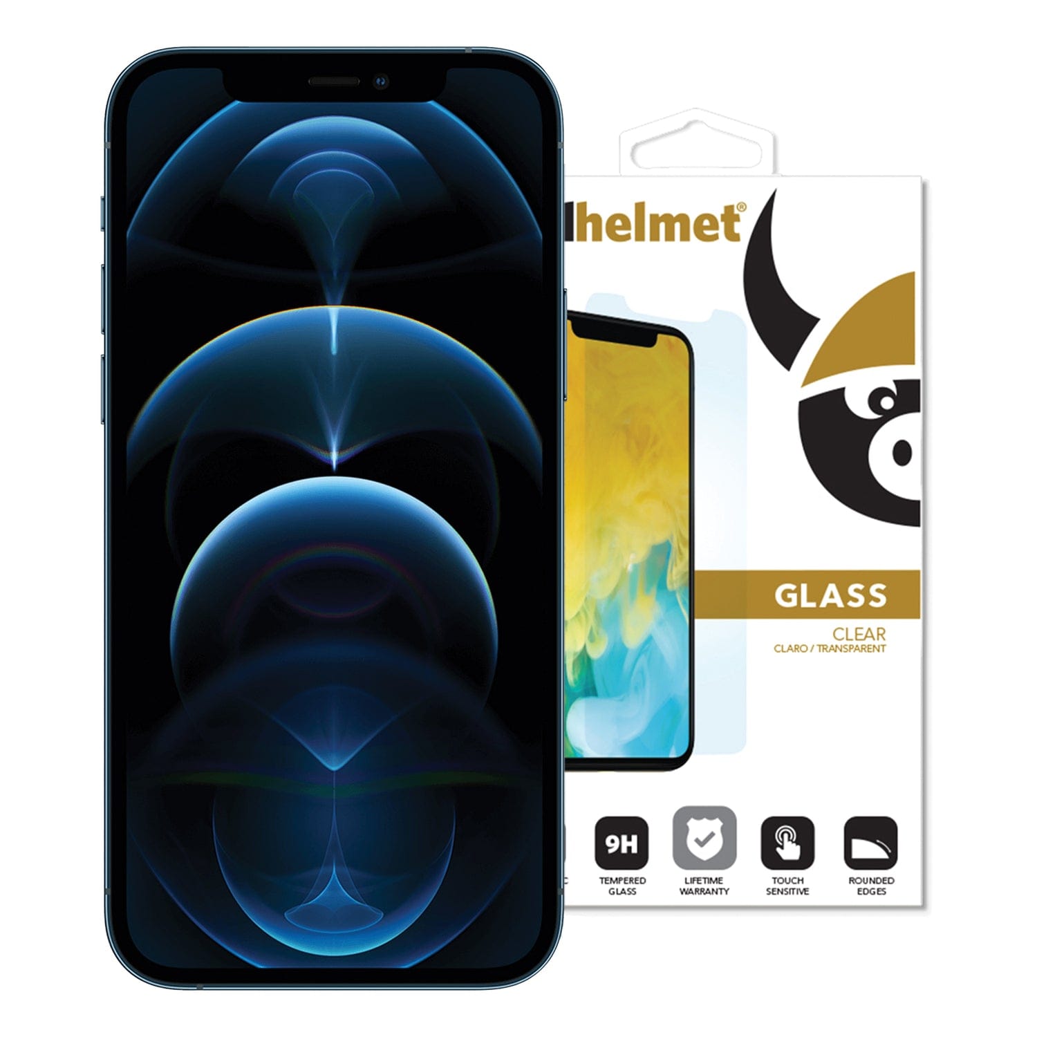 Cellhelmet Tempered Glass Screen Protector for iPhone, iPhone 12/ 12 Pro