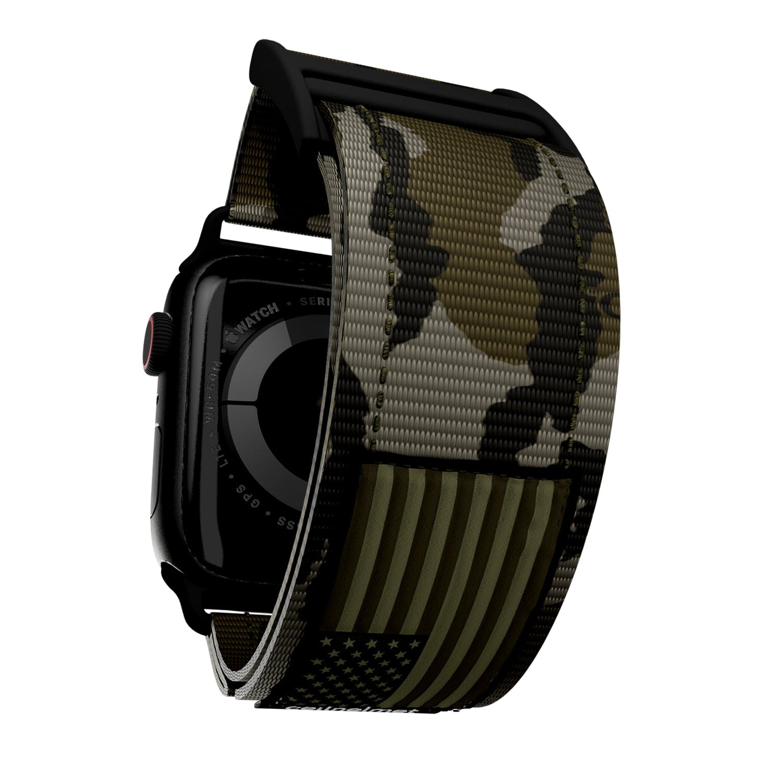 Mossy Oak by cellhelmet Premium Nylon Band for Apple Watch 38/40/41/42 mm, Bottomland/Camouflage