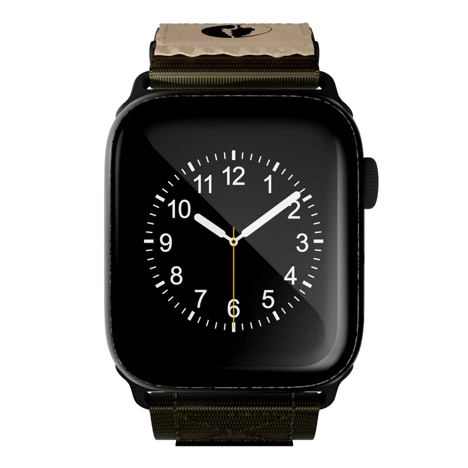 Mossy Oak by cellhelmet Premium Nylon Band for Apple Watch 44/45/46/49 mm, Regular, Olive Drab Green