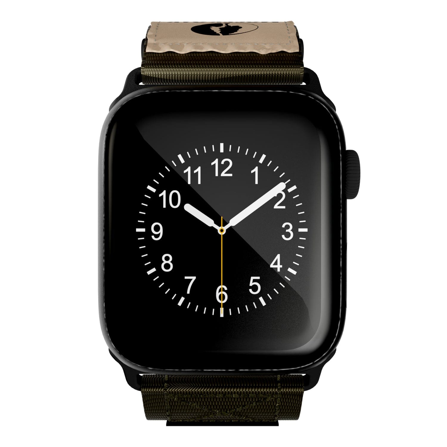 Mossy Oak by cellhelmet Premium Nylon Band for Apple Watch 44/45/46/49 mm, Large, Olive Drab Green