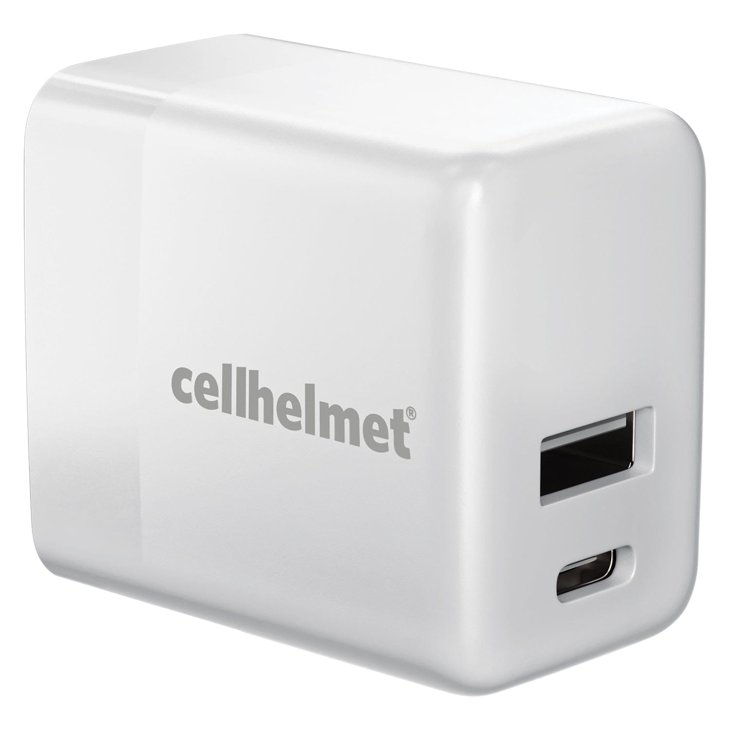 Cellhelmet 20-Watt Dual-Port USB-C and USB Wall Charger, for Smartphones and Tablets