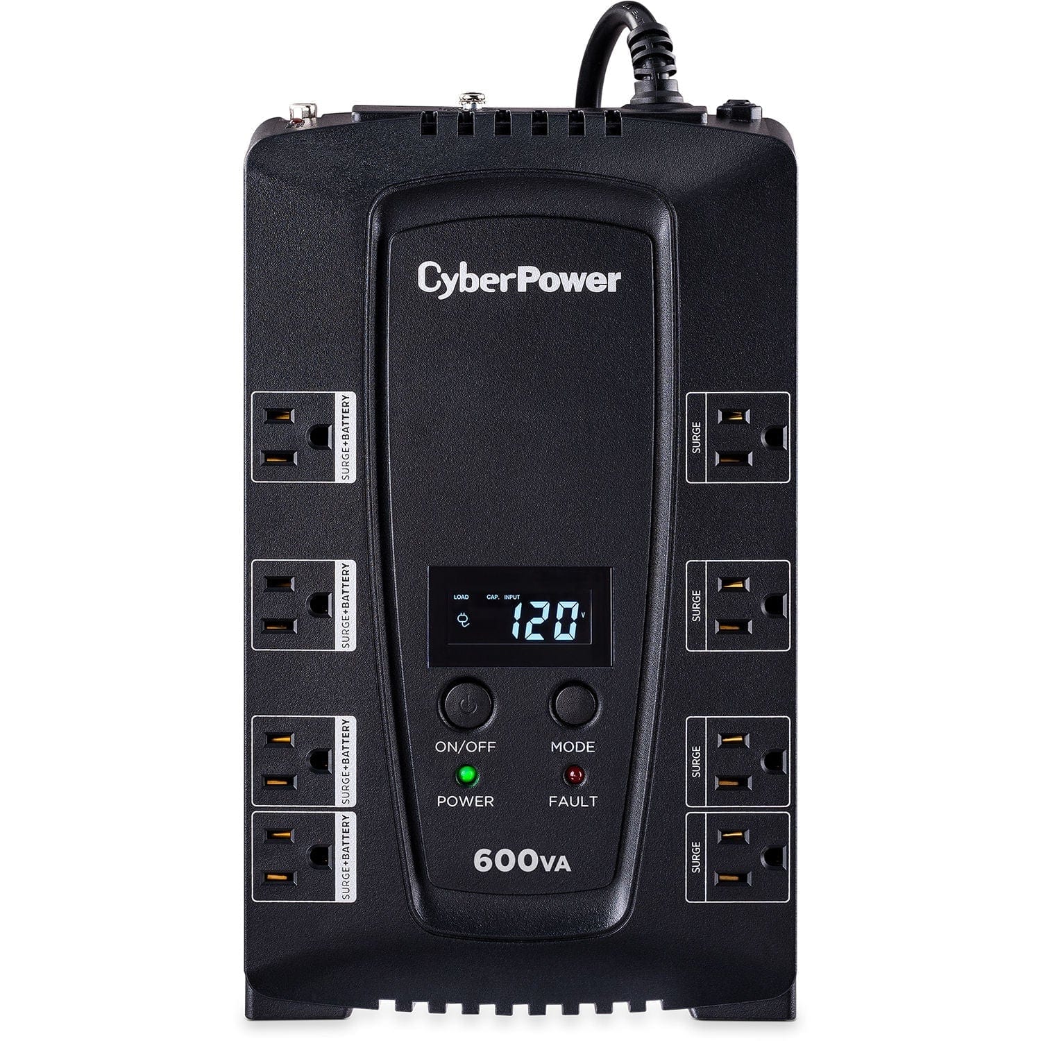 CyberPower 600VA/340W Intelligent LCD UPS System - New Battery Certified Refurbished