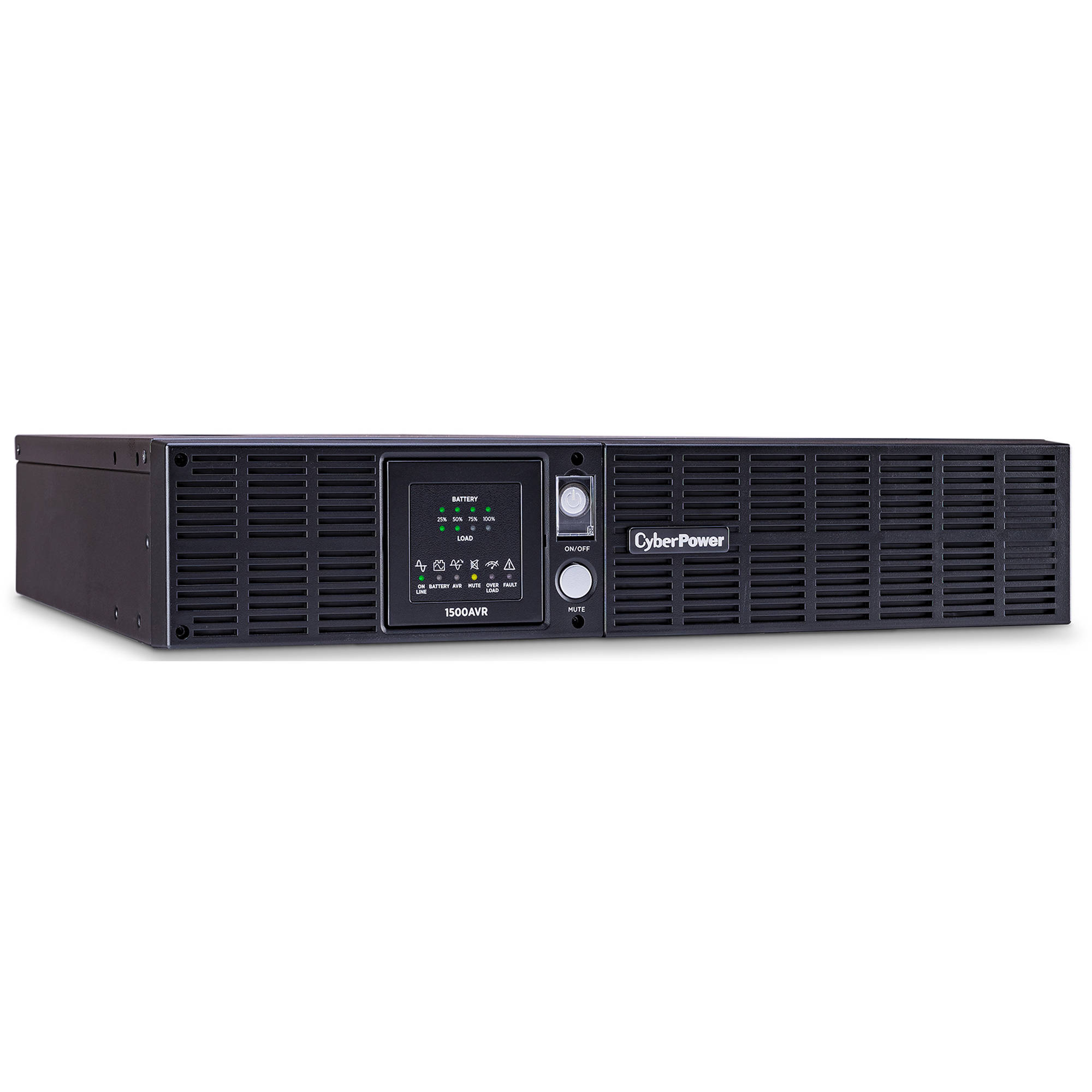 CyberPower 1500VA/900W, 8 Outlets, AVR, 2U Rack/Tower Smart App LCD UPS System - Certified Refurbished