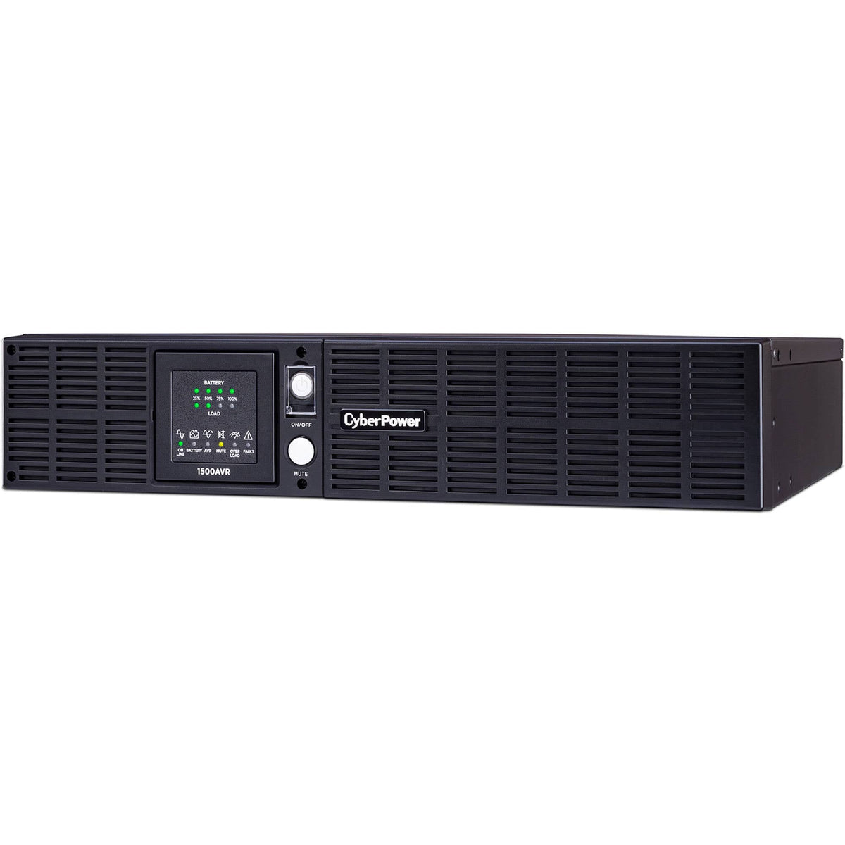 CyberPower 1500VA/900W, 8 Outlets, AVR, 2U Rack/Tower Smart App LCD UPS System - Certified Refurbished
