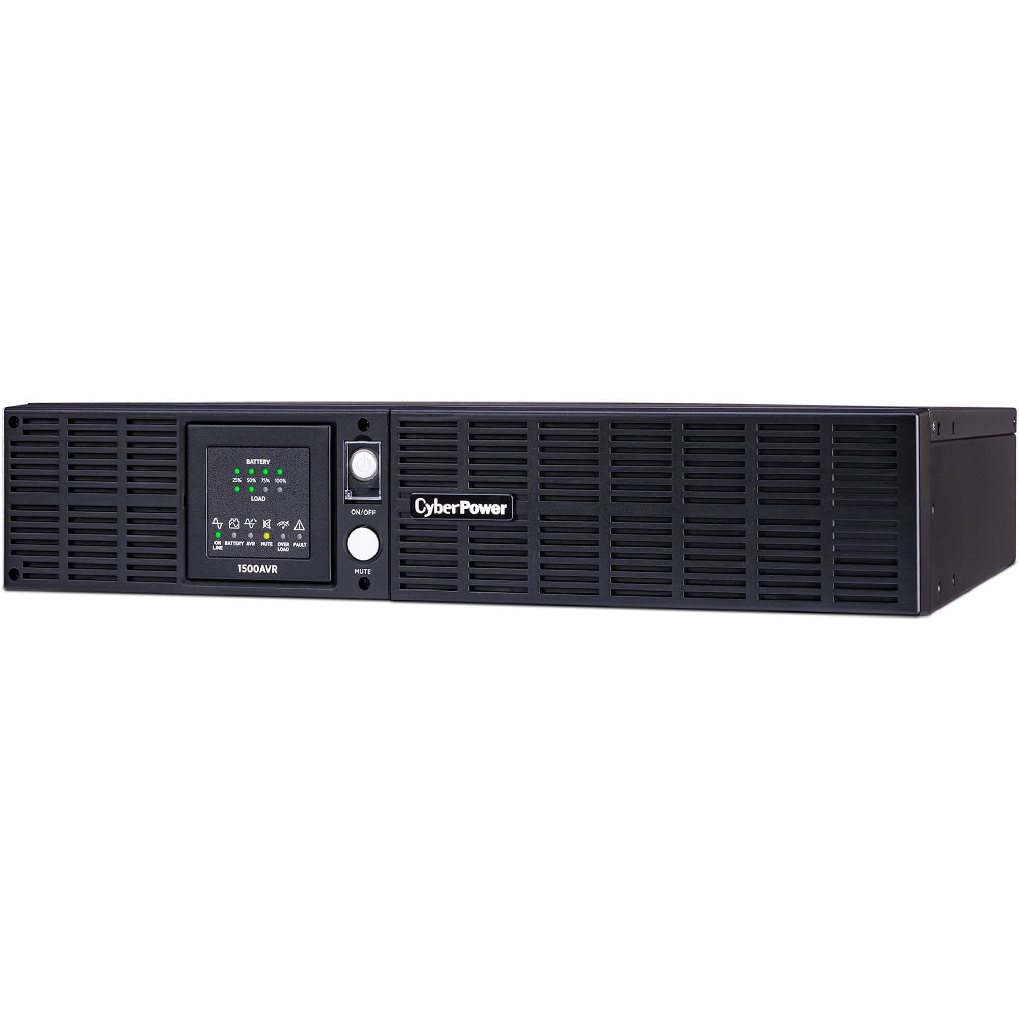 CyberPower 1500VA/900W, 8 Outlets, AVR, 2U Rack/Tower Smart App LCD UPS System - Certified Refurbished