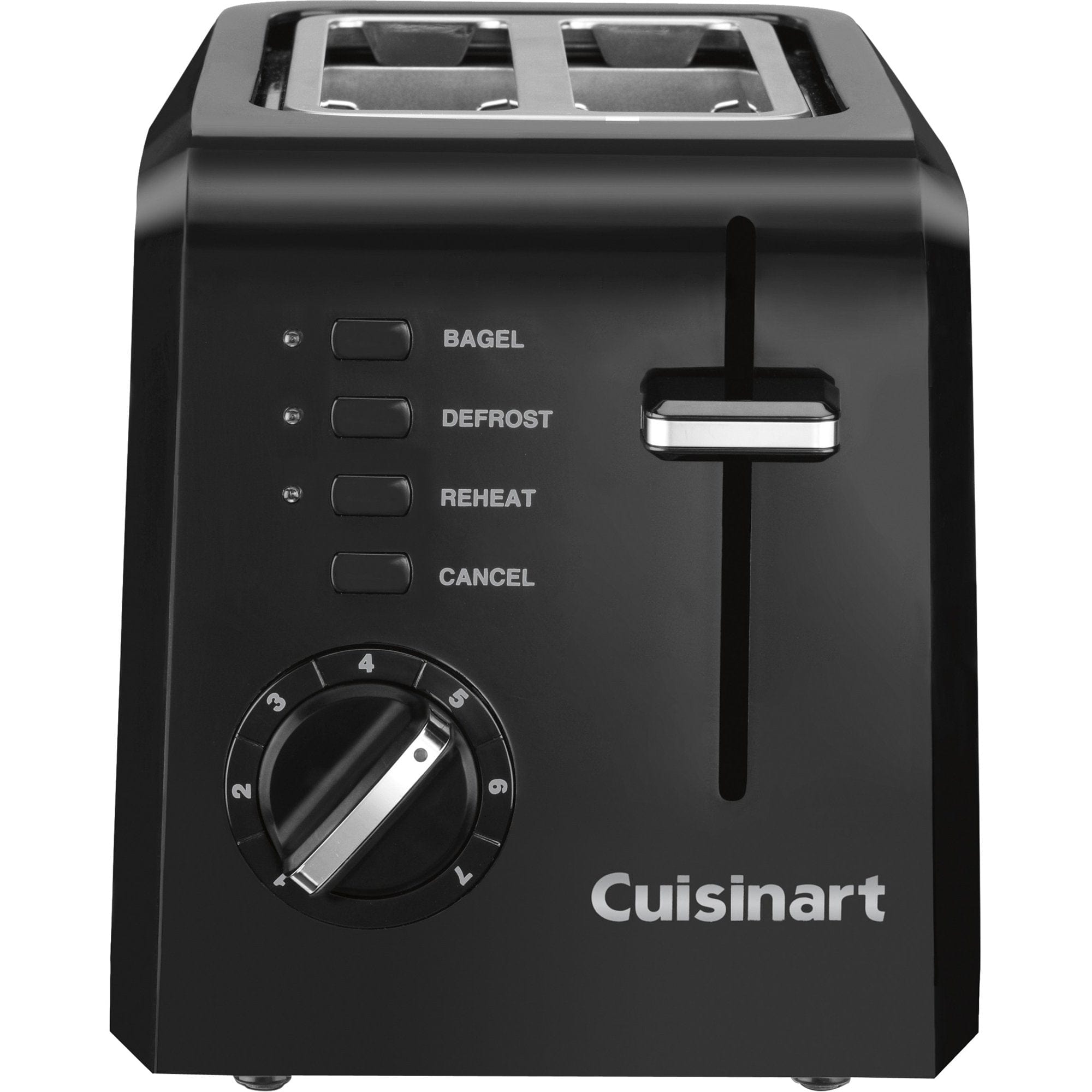 Cuisinart CPT-122 2-Slice Compact Bagel Toaster, Black - Certified Refurbished