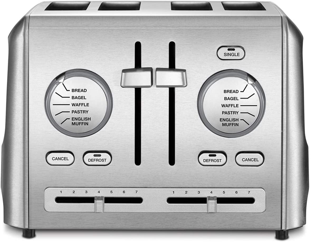 Cuisinart 4-Slice Metal Toaster, Stainless Steel - Certified Refurbished