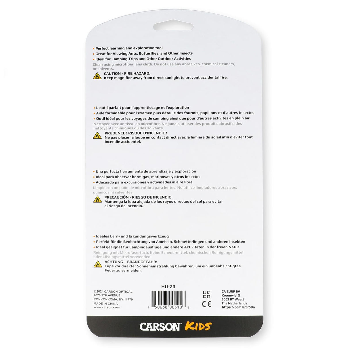 Carson 5-In. BigEye 2x Round Hand Magnifier