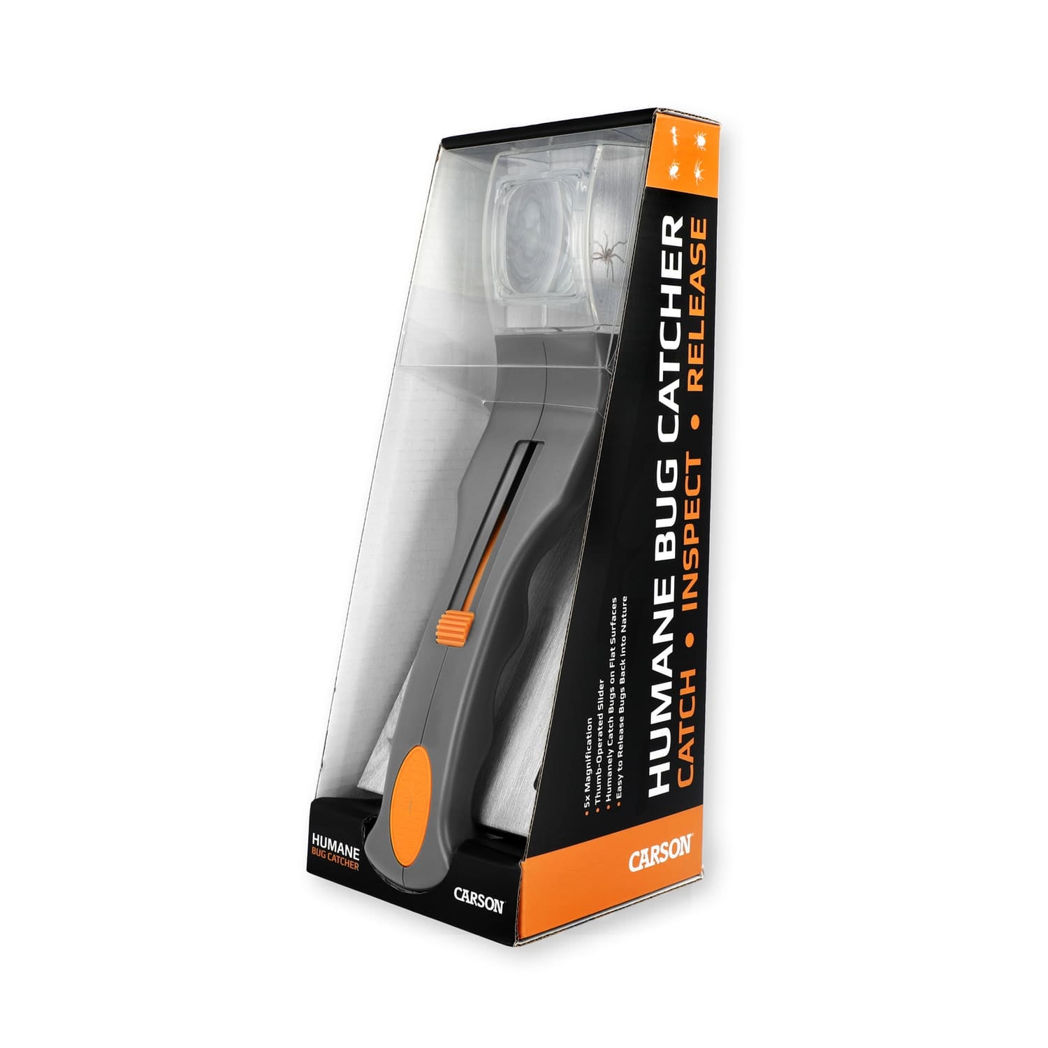 Carson 5x Humane Bug Catcher Catch-and-Release Magnifier Tool