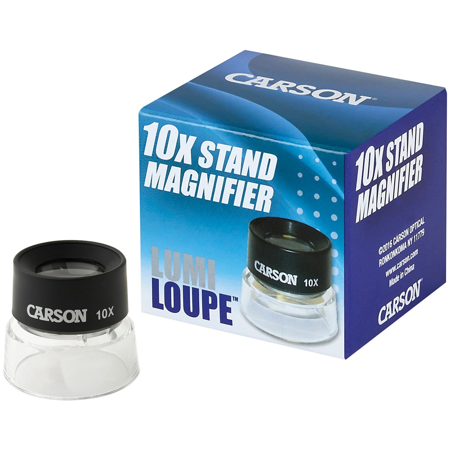 Carson LumiLoupe Pre-Focused Stand Magnifier Loupe