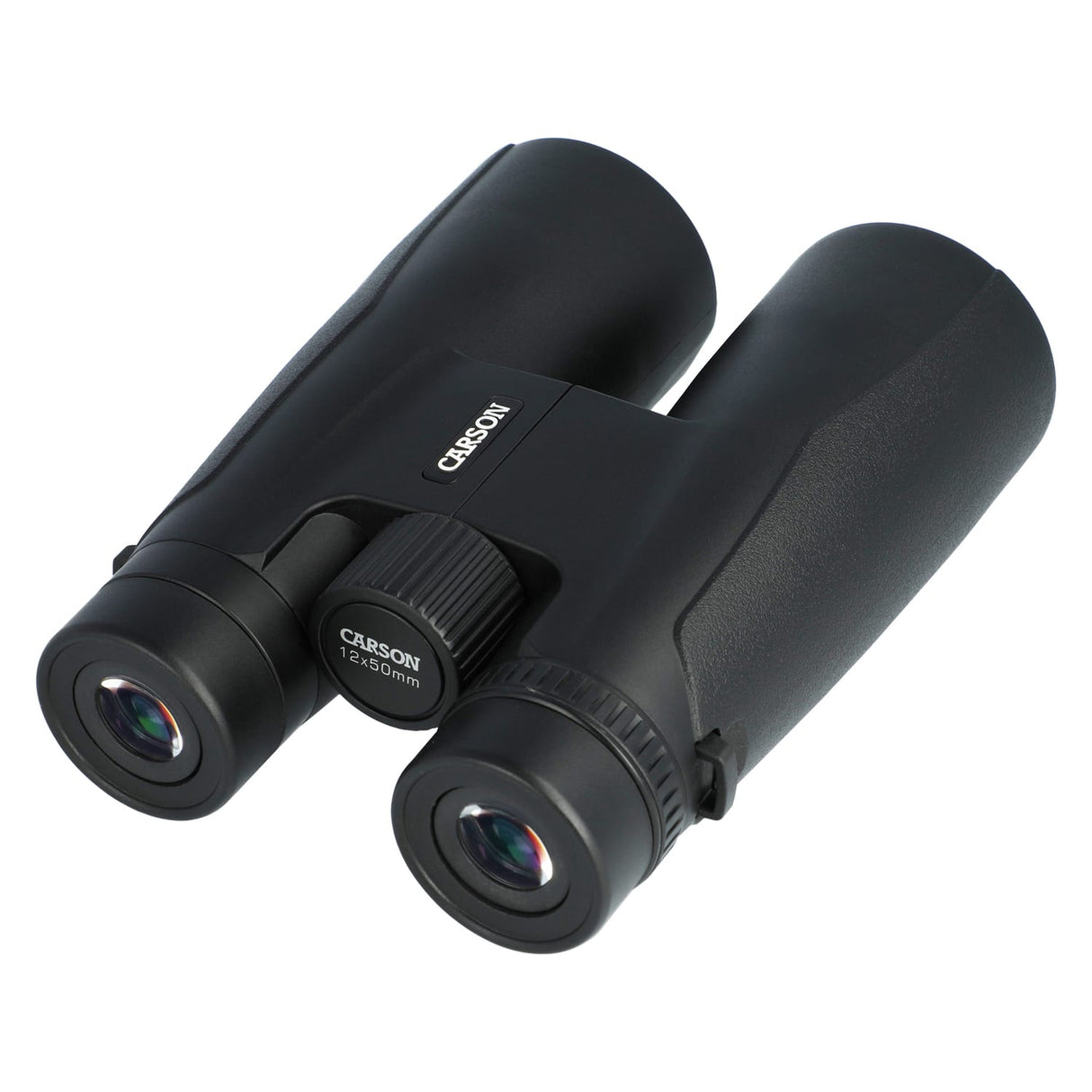 Carson Makalu 12x50 Full-Size Roof-Prism Binoculars with Strap, Pouch, Caps, and Cleaning Cloth for Birding, Hiking, and Outdoor Use