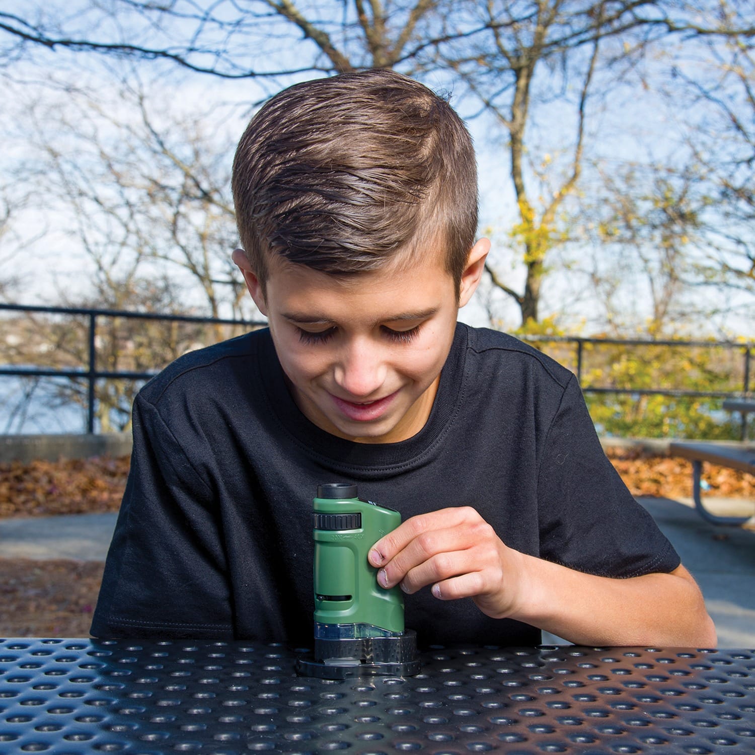 Carson MicroBrite 20x–40x Zoom Pocket Microscope with Built-in LED