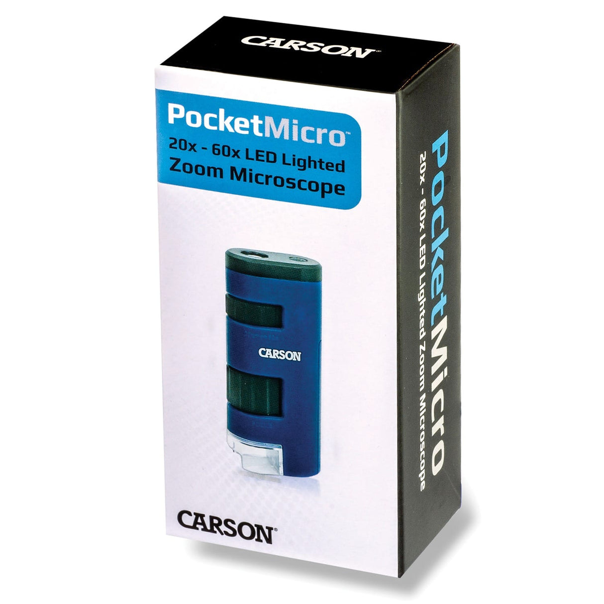 Carson PocketMicro 20x to 60x LED Lighted Zoom Field Microscope with Aspheric Lens System