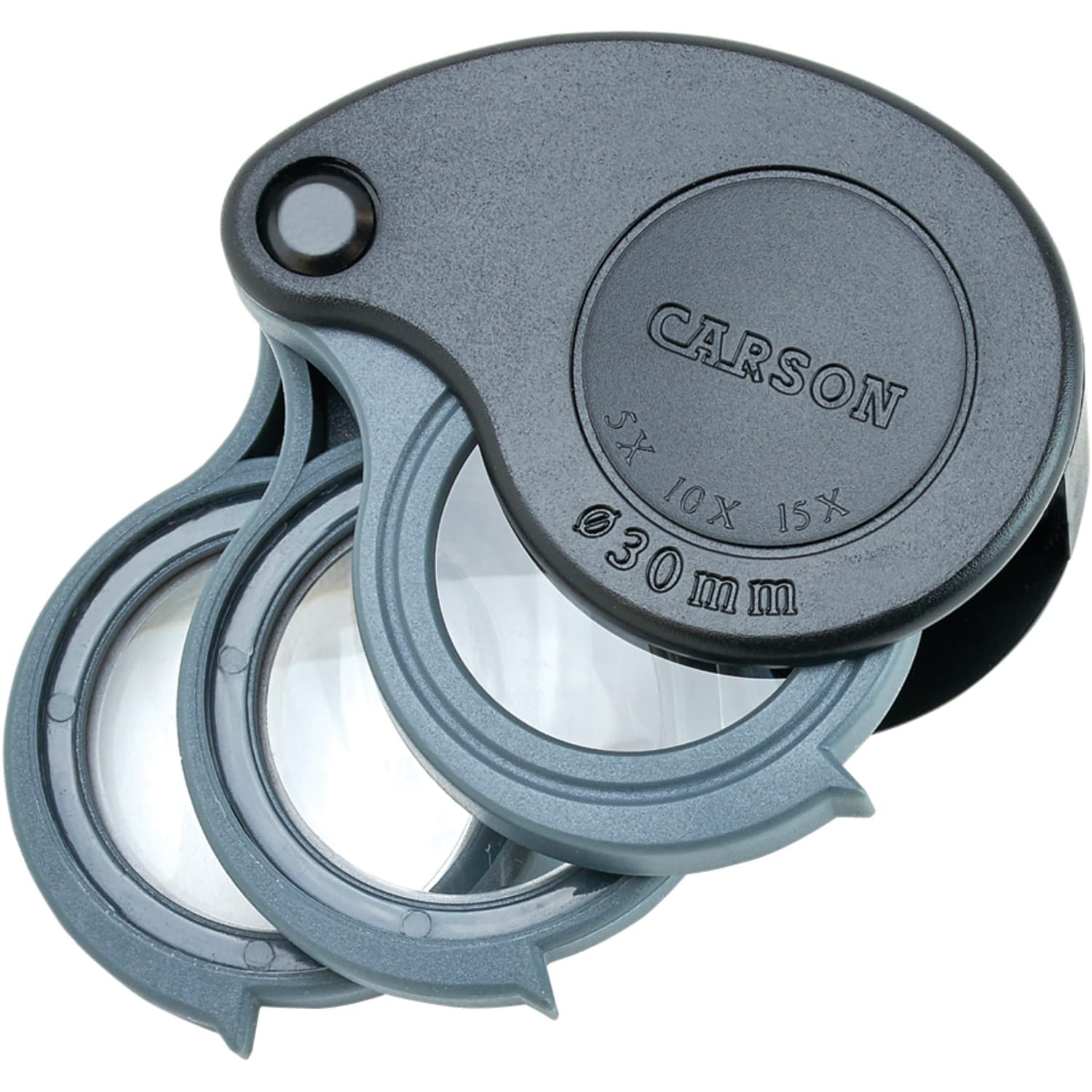 Carson TriView 5x–15x Folding Magnifier