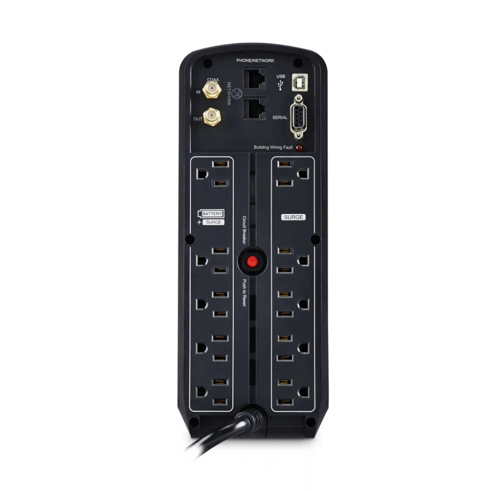 CyberPower 1500VA/900W 10 Outlets Pure Sinewave UPS for Gaming and Content Creators - New Battery Certified Refurbished