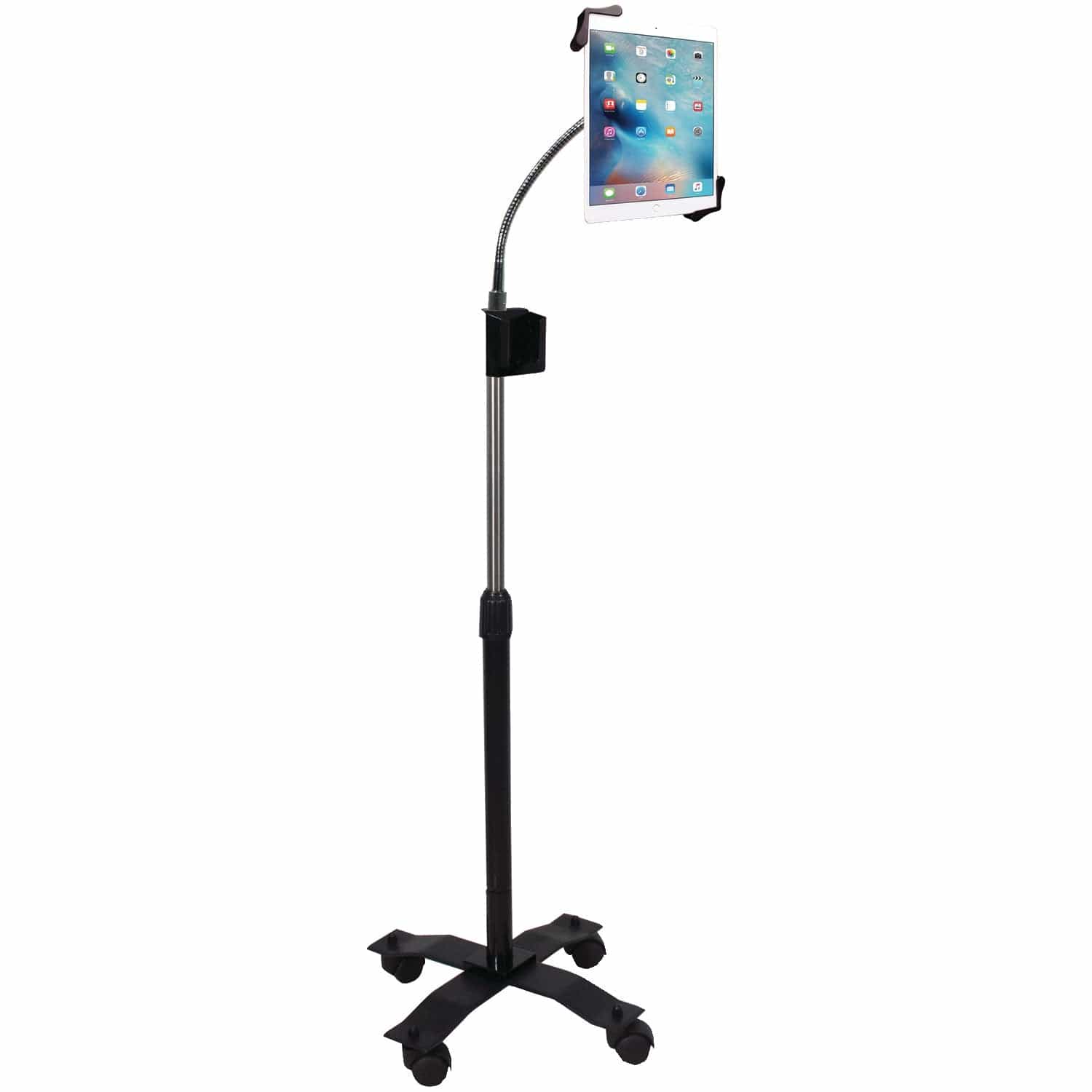 CTA Digital Compact Gooseneck Floor Stand for iPad/Tablet