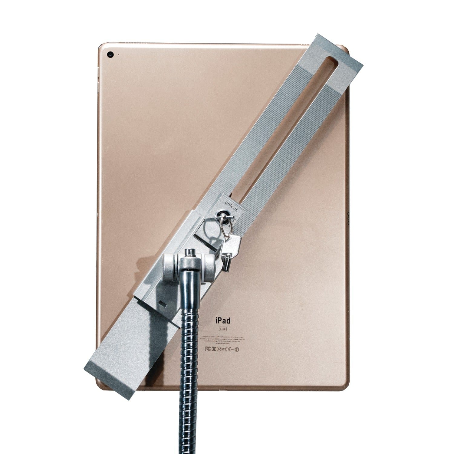 CTA Digital Heavy-Duty Security Gooseneck Floor Stand for iPad/Tablet