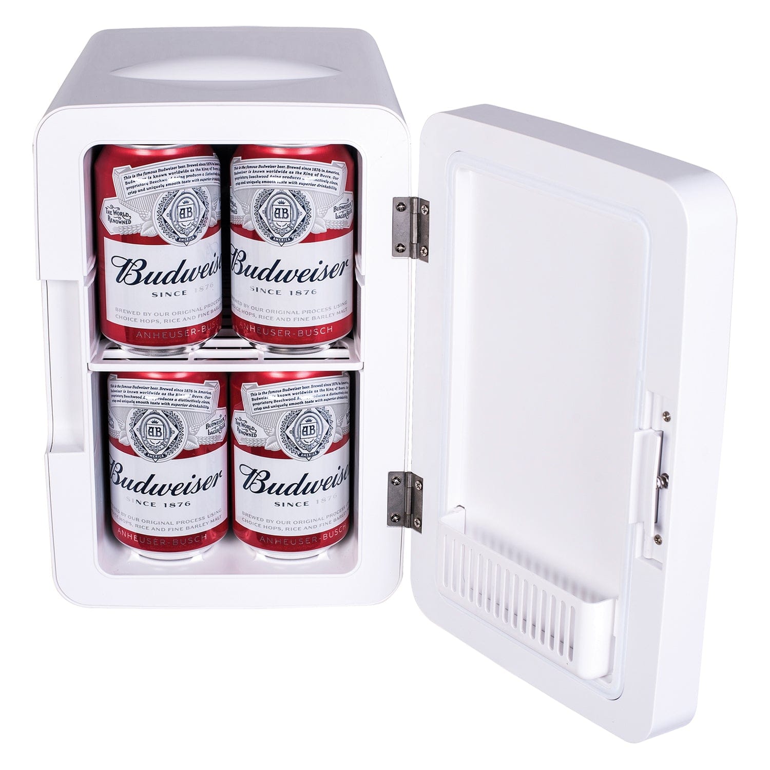 Frigidaire 6.5-L 9-Can Mini Portable Personal Fridge with Lighted Mirror Door, White