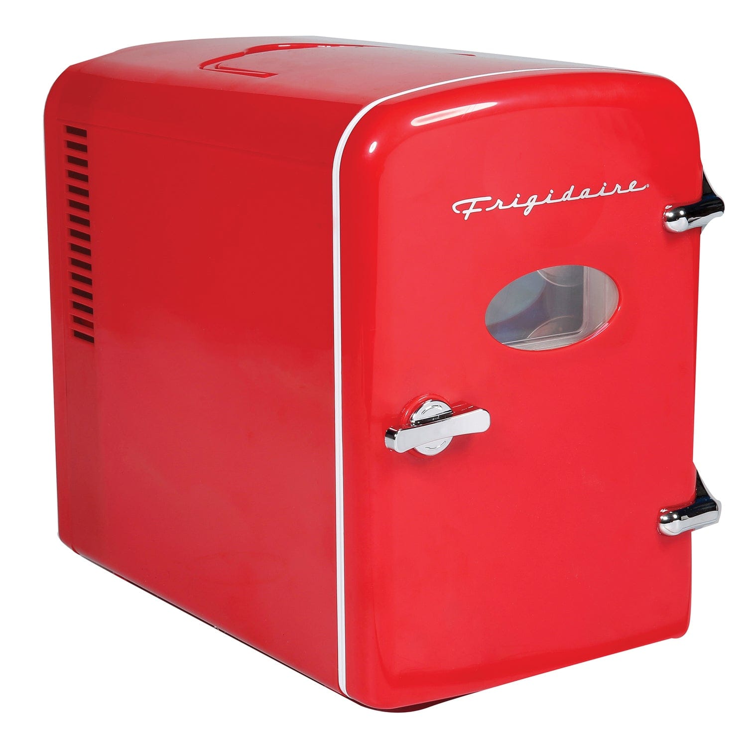 Frigidaire 9-Can 48-Watt Portable Retro Mini Refrigerator, Red