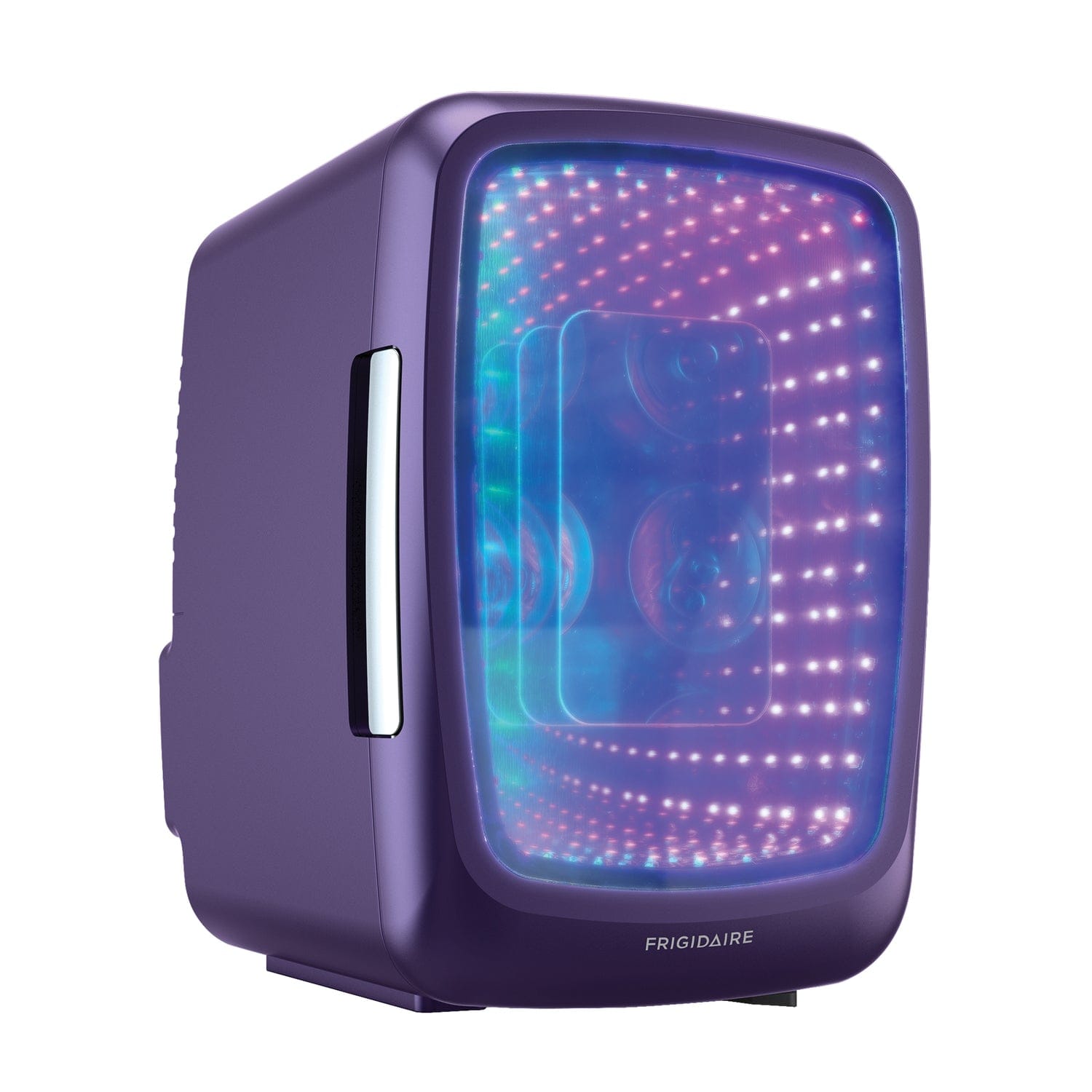 Frigidaire 6-Can Retro Gaming Light-up Portable Beverage Mini Fridge, EFMIS179, Purplehaze
