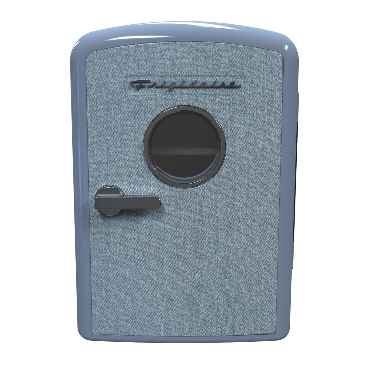 Frigidaire 9-Can Mini Fridge Cooler, Denim Door, Blue