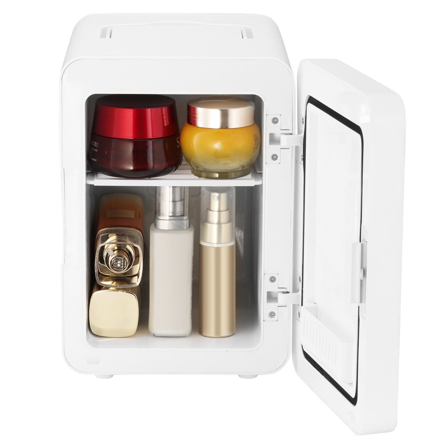 Frigidaire Gallery 9-Can Lighted Mirror Beauty Fridge, White