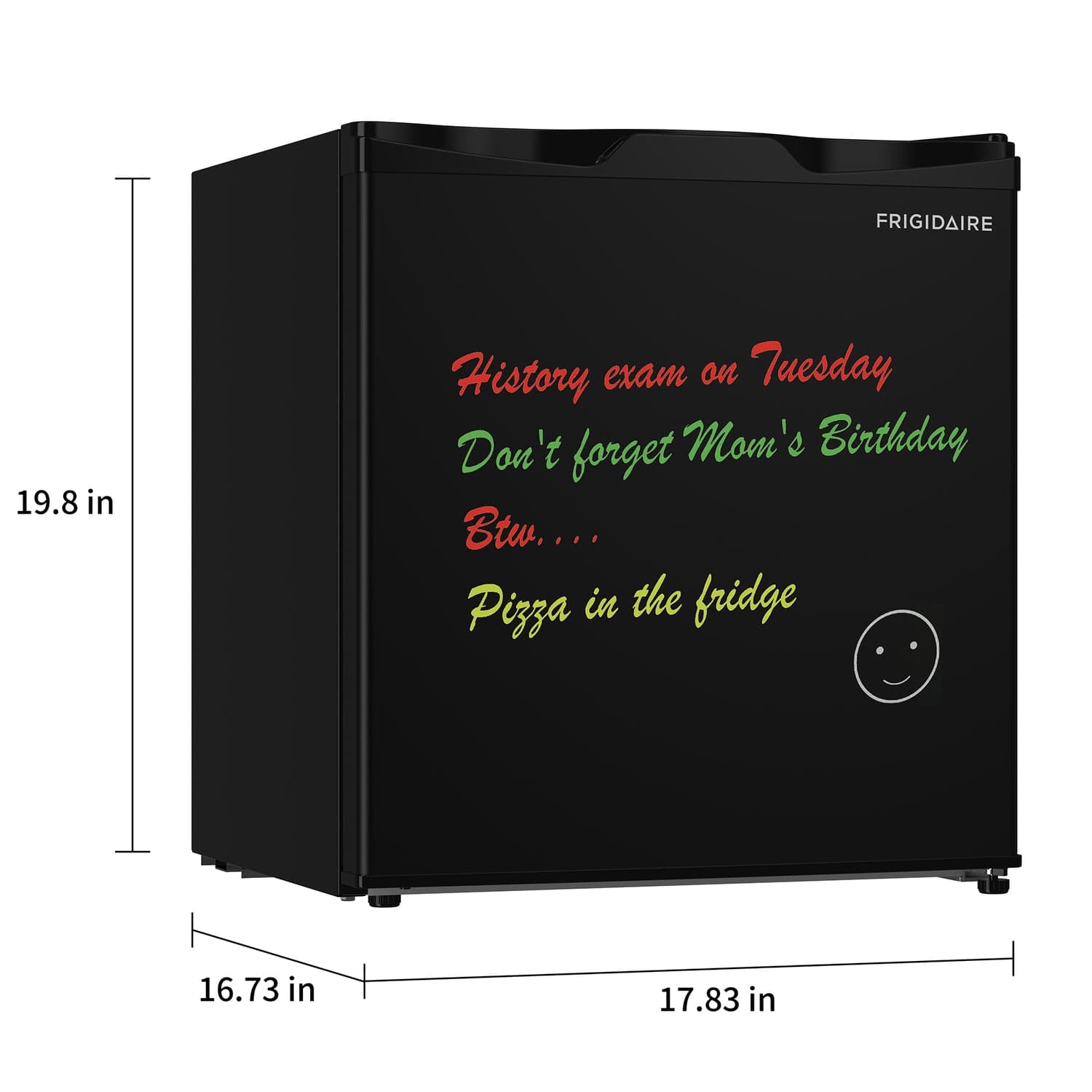Frigidaire 1.6-Cu. Ft. Mini Fridge with Small Ice Freezer and Dry Erase Board