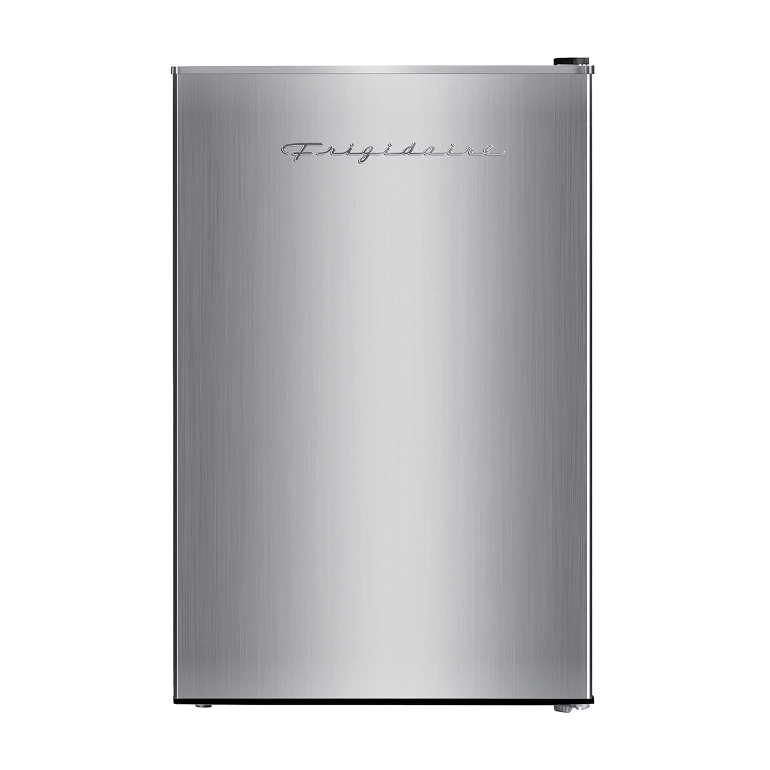 Frigidaire 3.2-Cu Ft. Retro Compact Refrigerator with Freezer, EFR323, Platinum Design with Chrome Trim