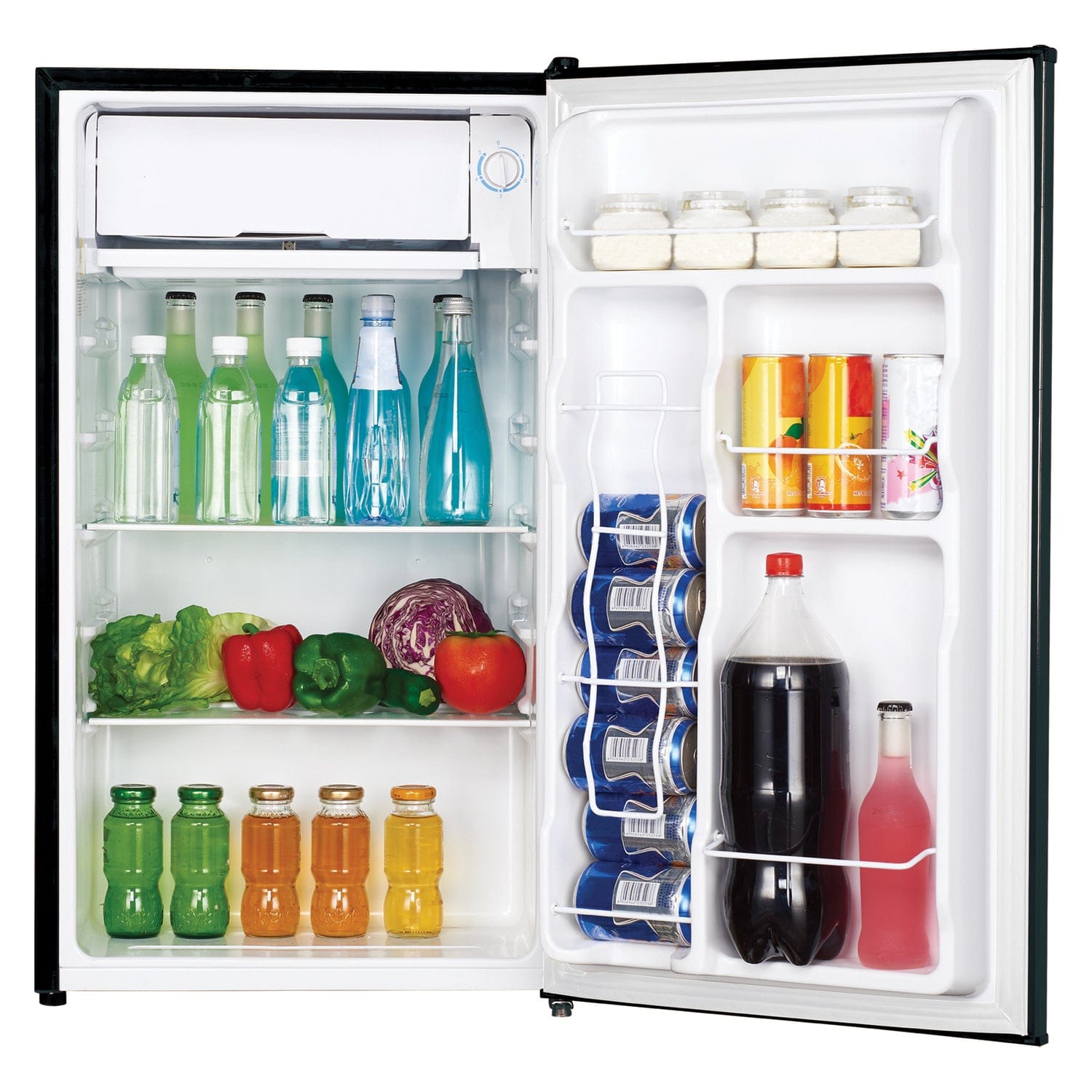 Frigidaire 3.2-Cu.-Ft. 65-Watt Eraser-Board Door Retro Compact Fridge, Black