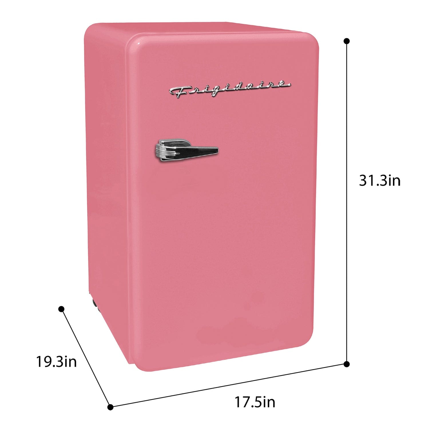 Frigidaire 3.2-Cu.-Ft. 60-Watt Retro Compact Refrigerator, Pink