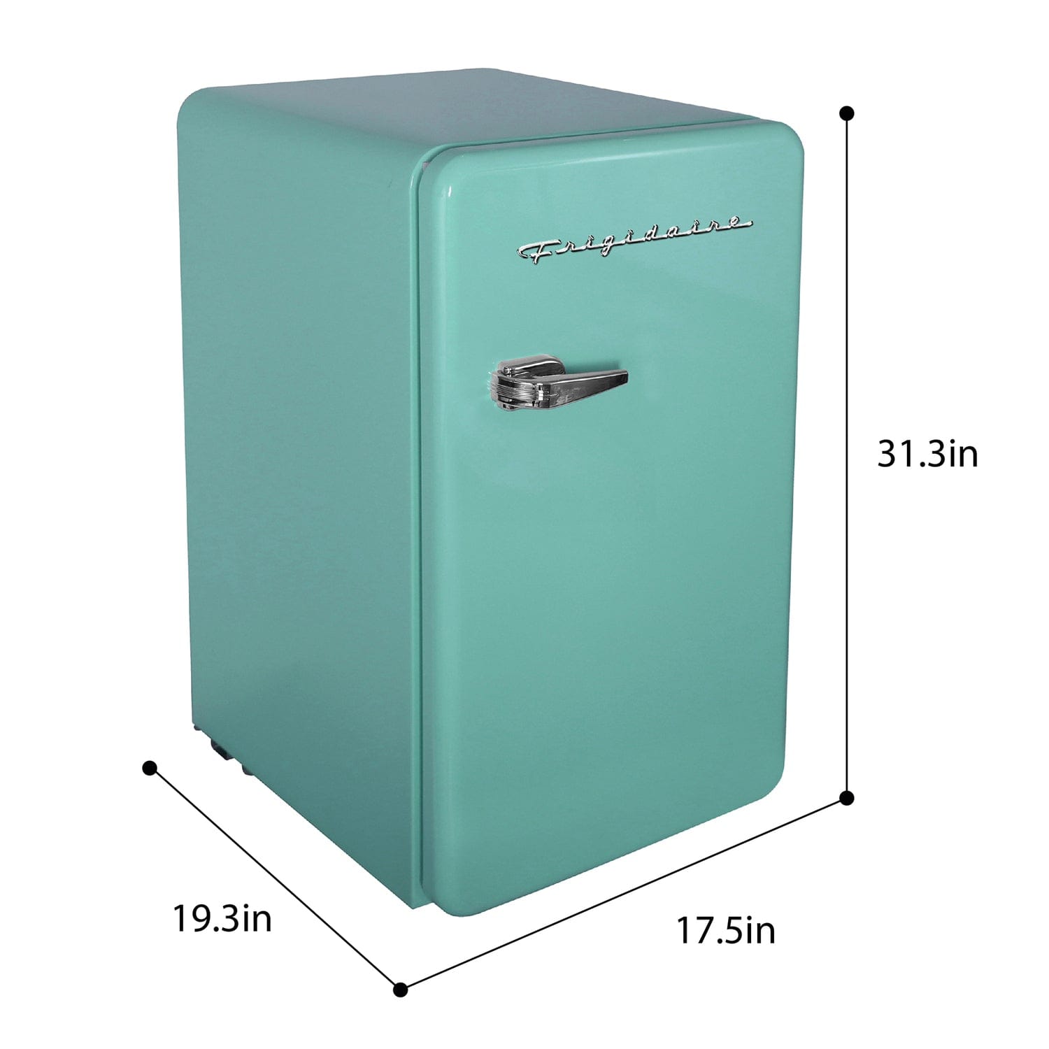Frigidaire 3.2-Cu.-Ft. 60-Watt Retro Compact Refrigerator, Mint