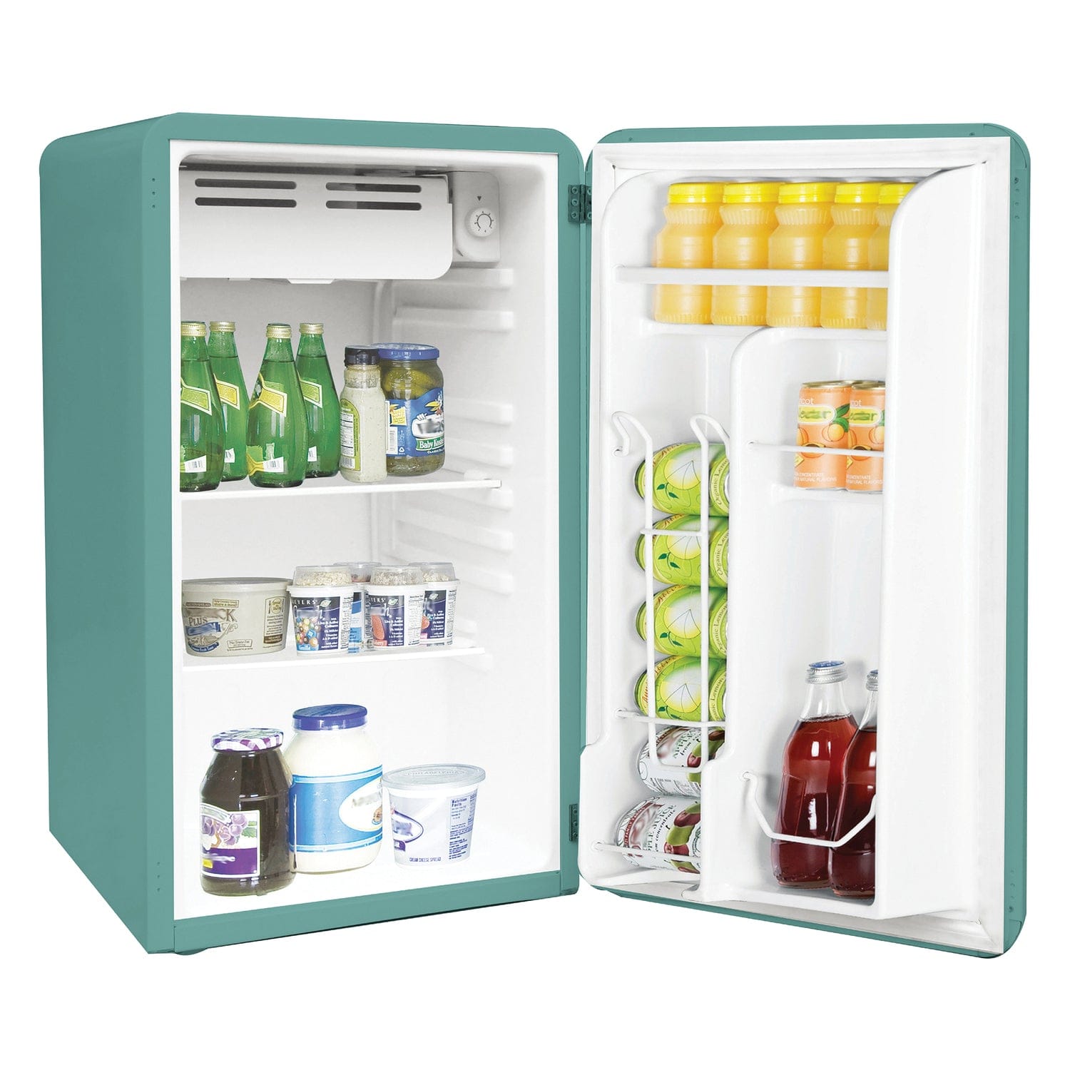 Frigidaire 3.2-Cu.-Ft. 60-Watt Retro Compact Refrigerator, Mint