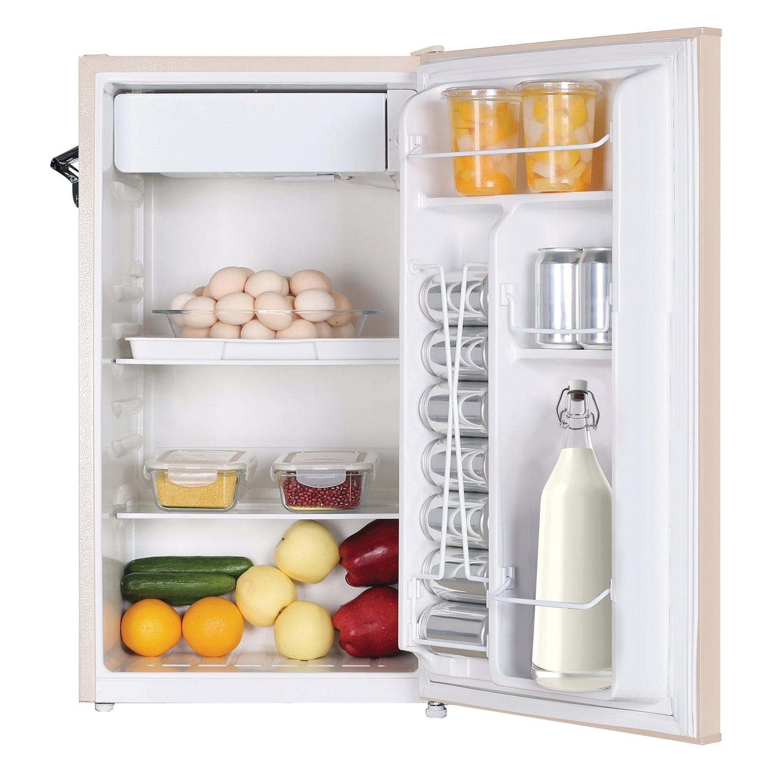 Frigidaire 3.2-Cu.-Ft. 65-Watt Retro Bar Fridge with Side Bottle Opener, Coral