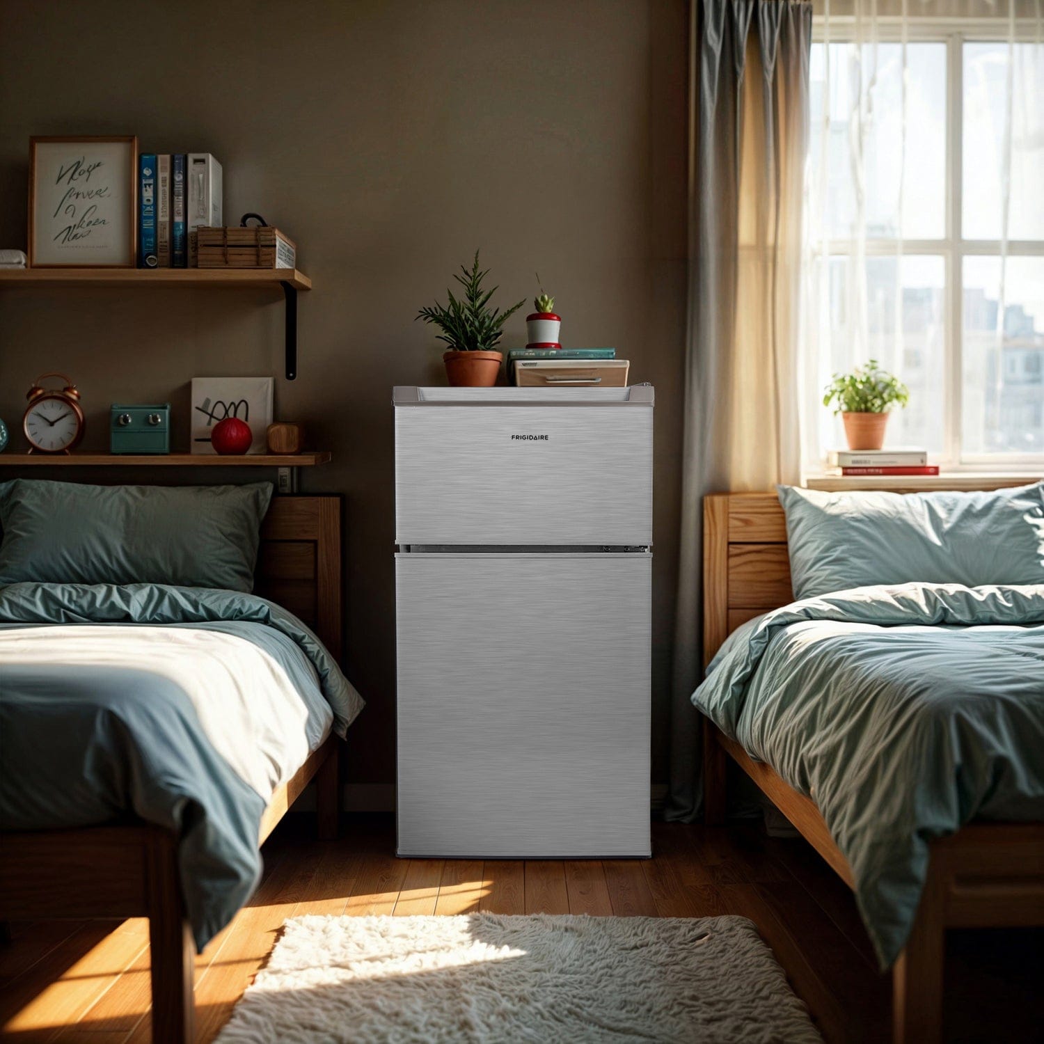 Frigidaire 3.2-Cu. Ft. 2-Door Refrigerator, Stainless Steel