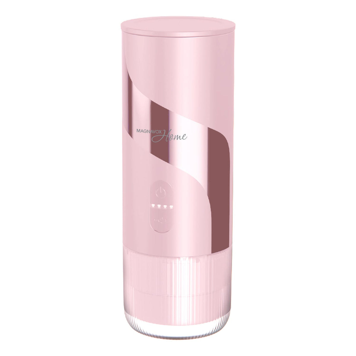 Magnavox Home 2-in-1 Portable Espresso and Ground Coffee Maker, USB Rechargeable, Pink
