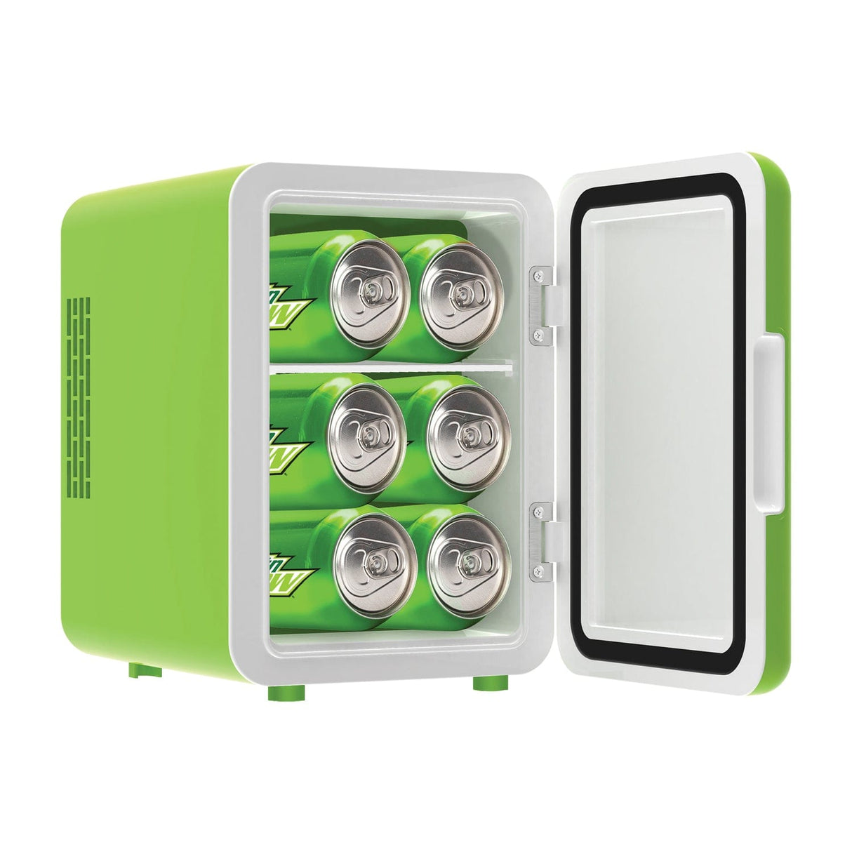 Mountain Dew 6-Can Portable Mini Fridge, MIS151MD, Red and Green