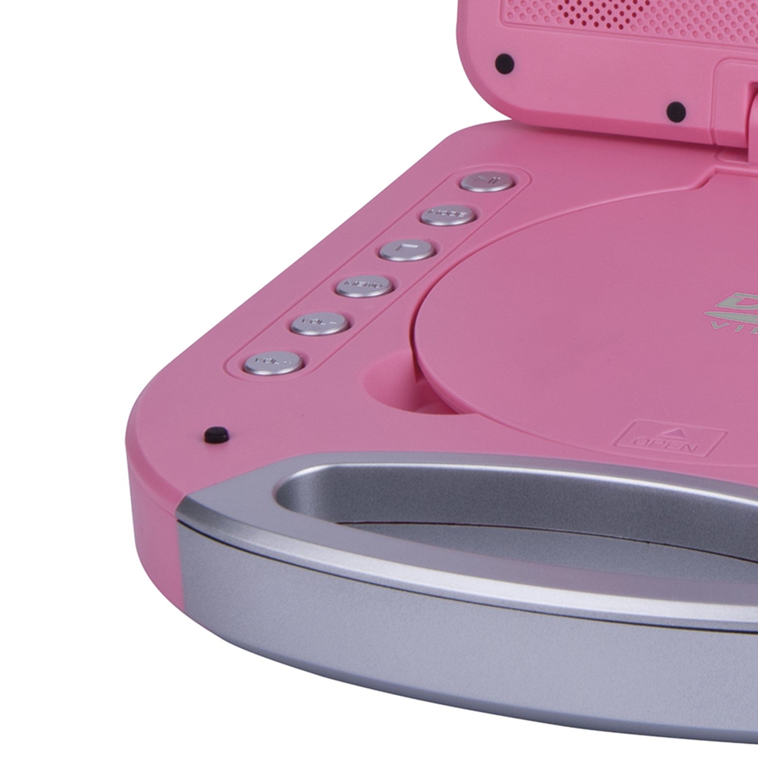 Proscan 480p Portable DVD Player with 7-In. Tilting Widescreen, Built-in Speakers, 2.5-Hour Rechargeable Battery, Handle, Earbuds, and Remote