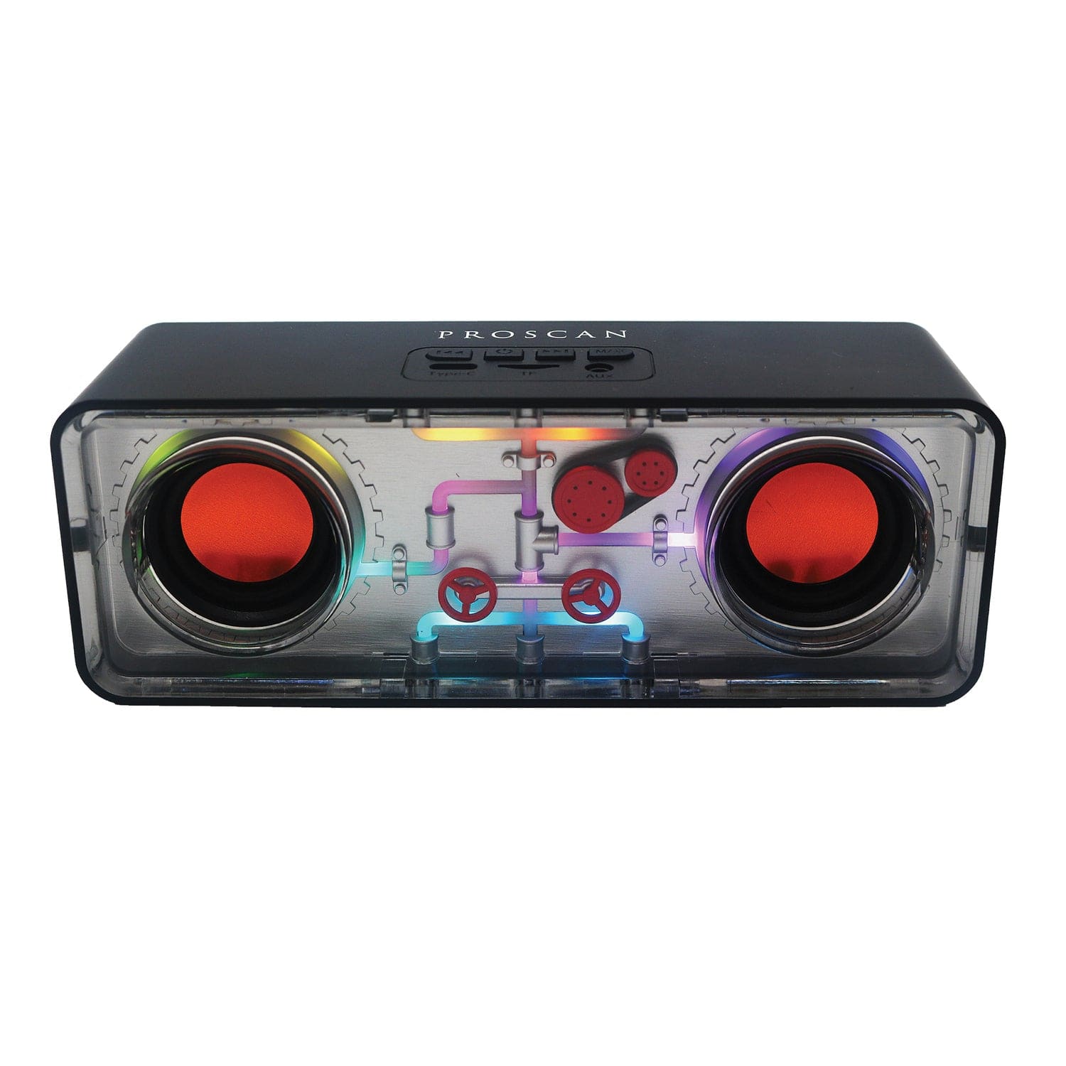 Proscan Transparent Light-up Portable Bluetooth Speaker, PSP1067