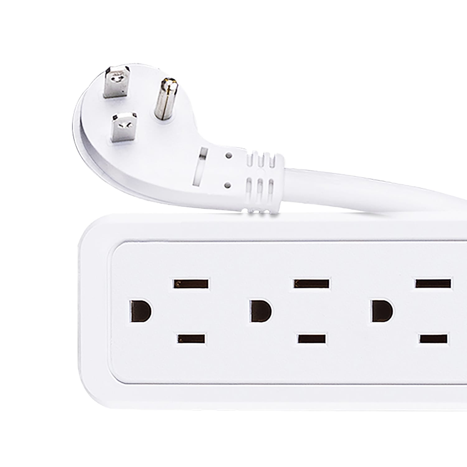 CyberPower 6-AC Outlet 600-Joules Essential Series Surge Protector Power Strip, 4-Ft. Cord with Angled Plug, B604
