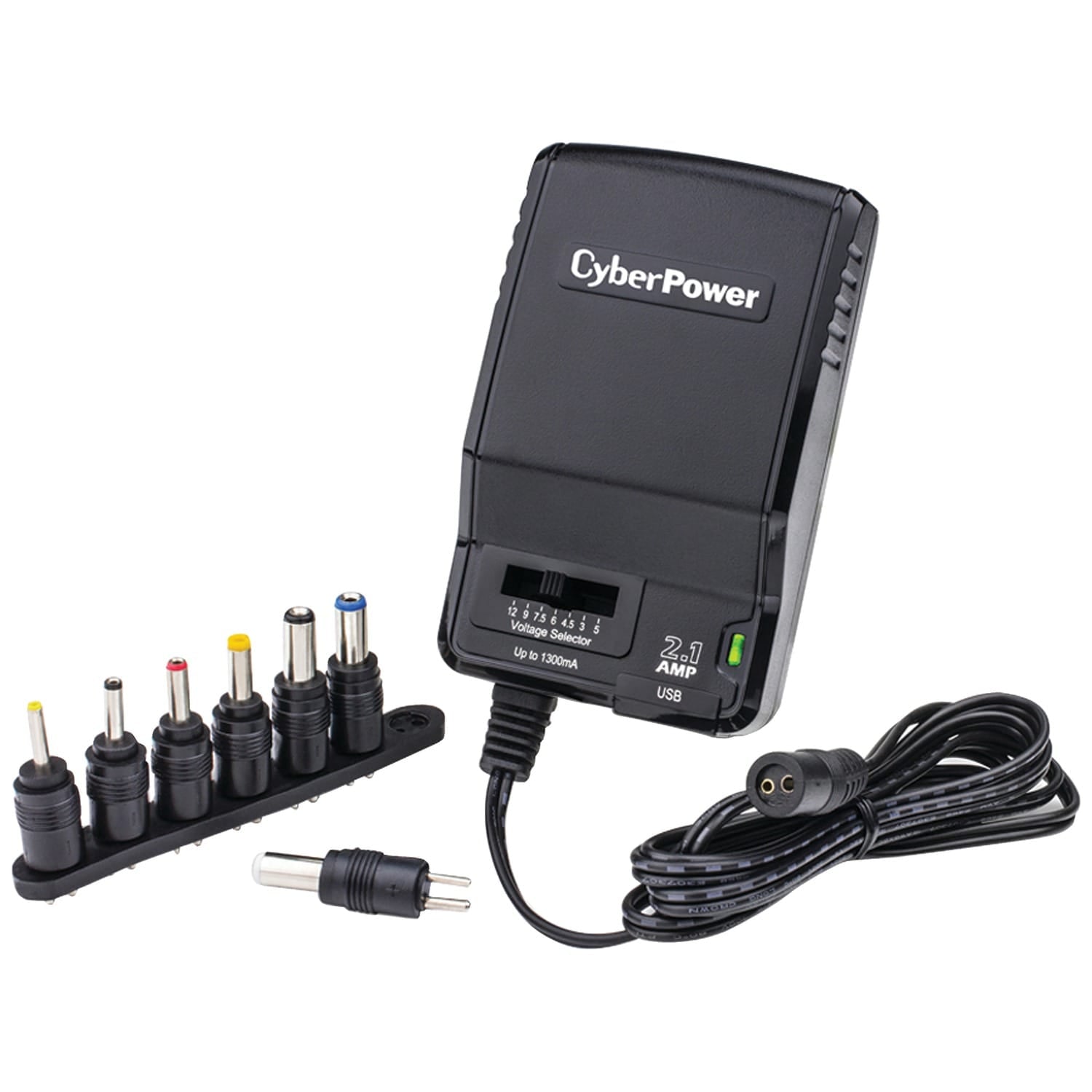 CyberPower 1300mA Universal AC Power Adapter with USB Input