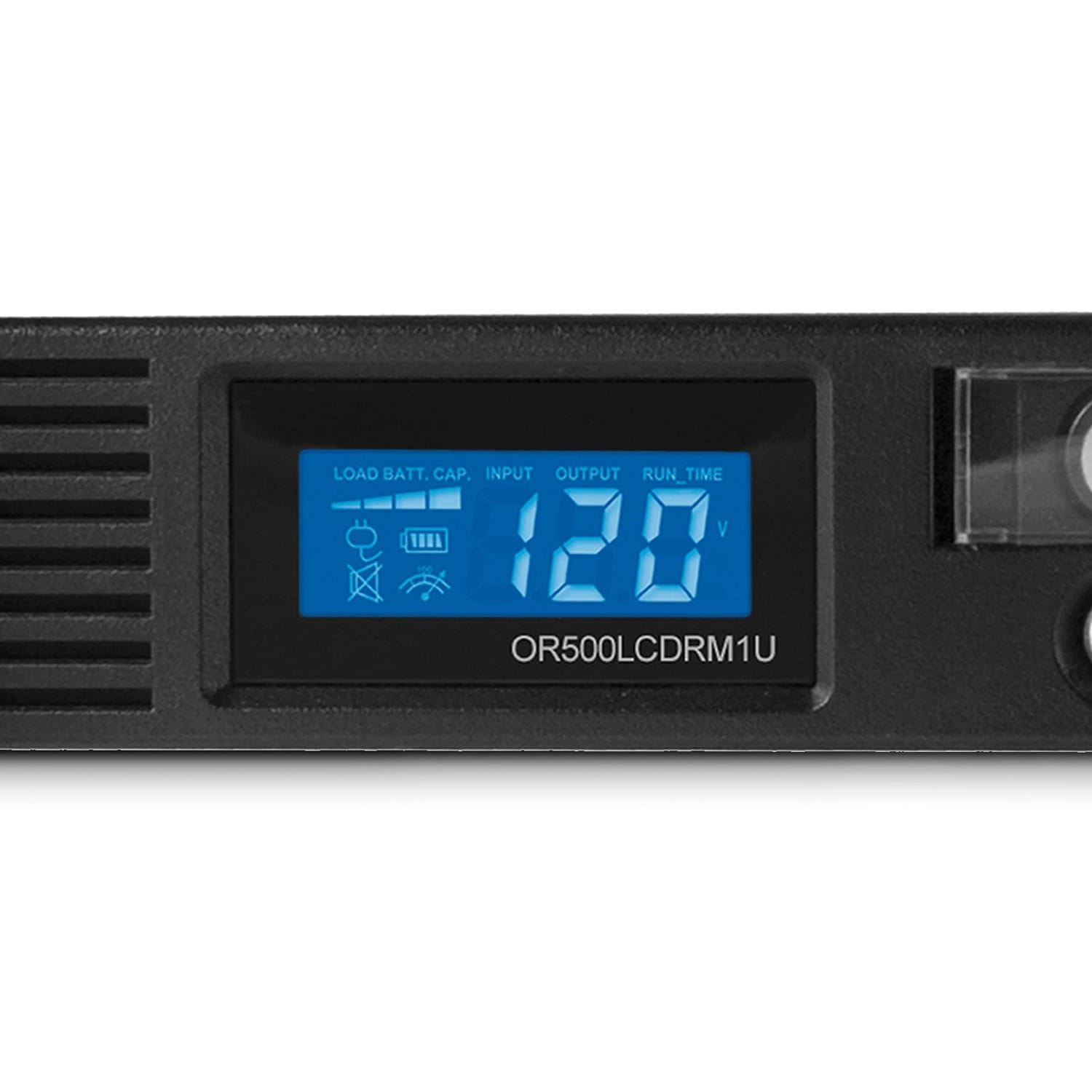 CyberPower 6-AC Outlet and Data Line 500-VA/300-Watt Line-Interactive Rackmount UPS Battery Backup with Surge Protection, LCD, and AVR, 10-Ft. Cord